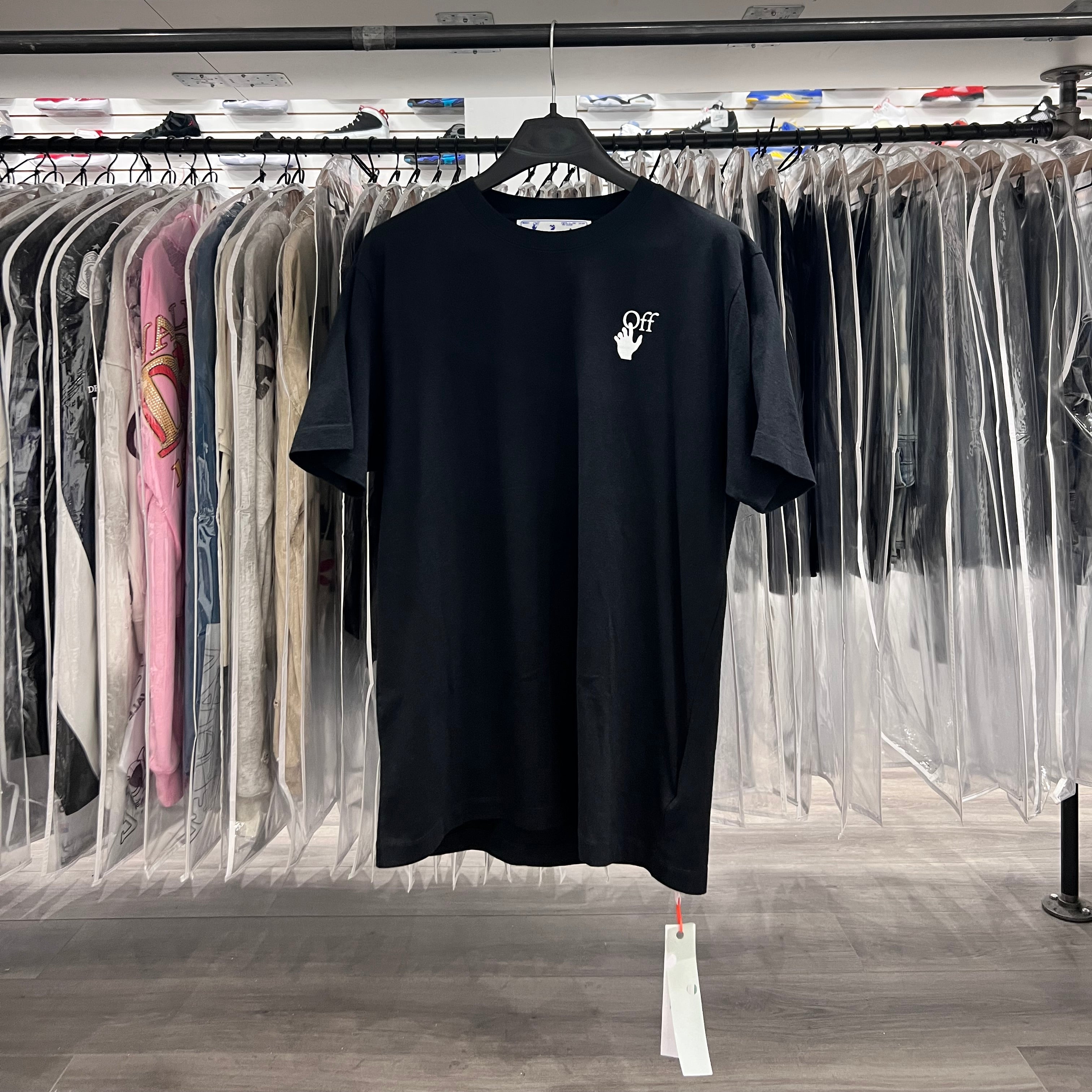 Off White Purple/Red Painted Arrows Tee Black (Lightly Worn)