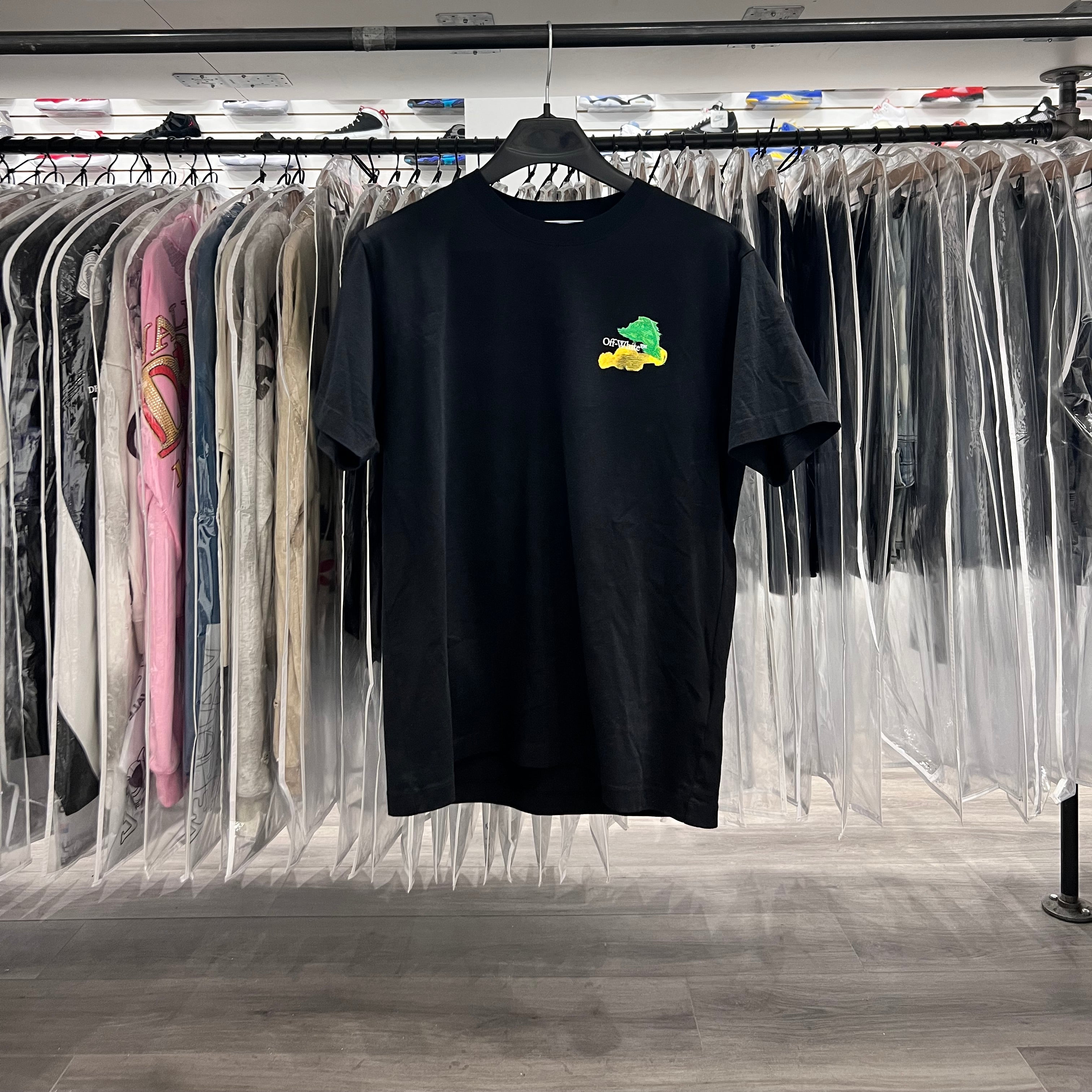 Off White Painted Arrows Tee Black (Lightly Worn)