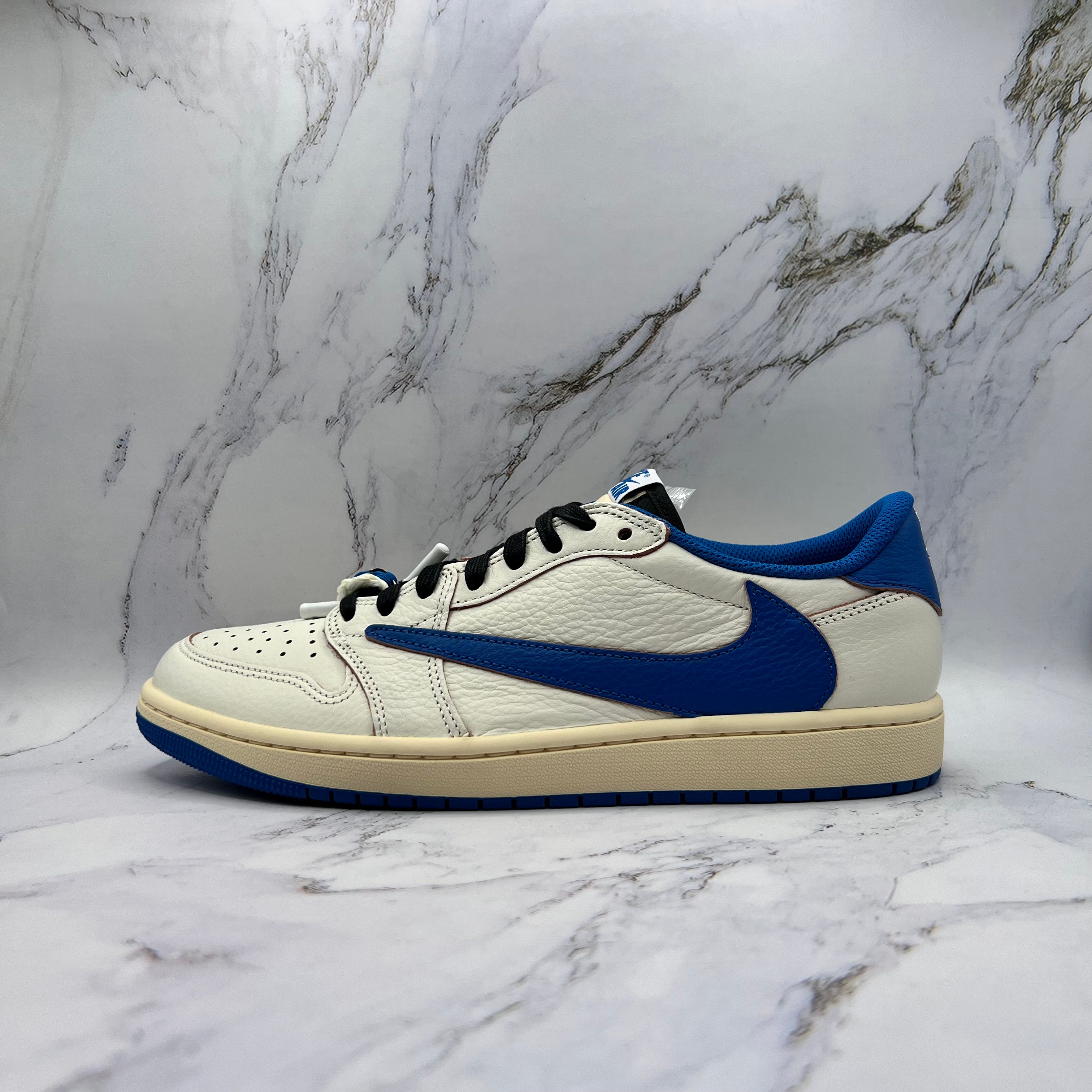 Jordan Retro 1 Low Og Fragment X Travis Scott Sail Military Blue