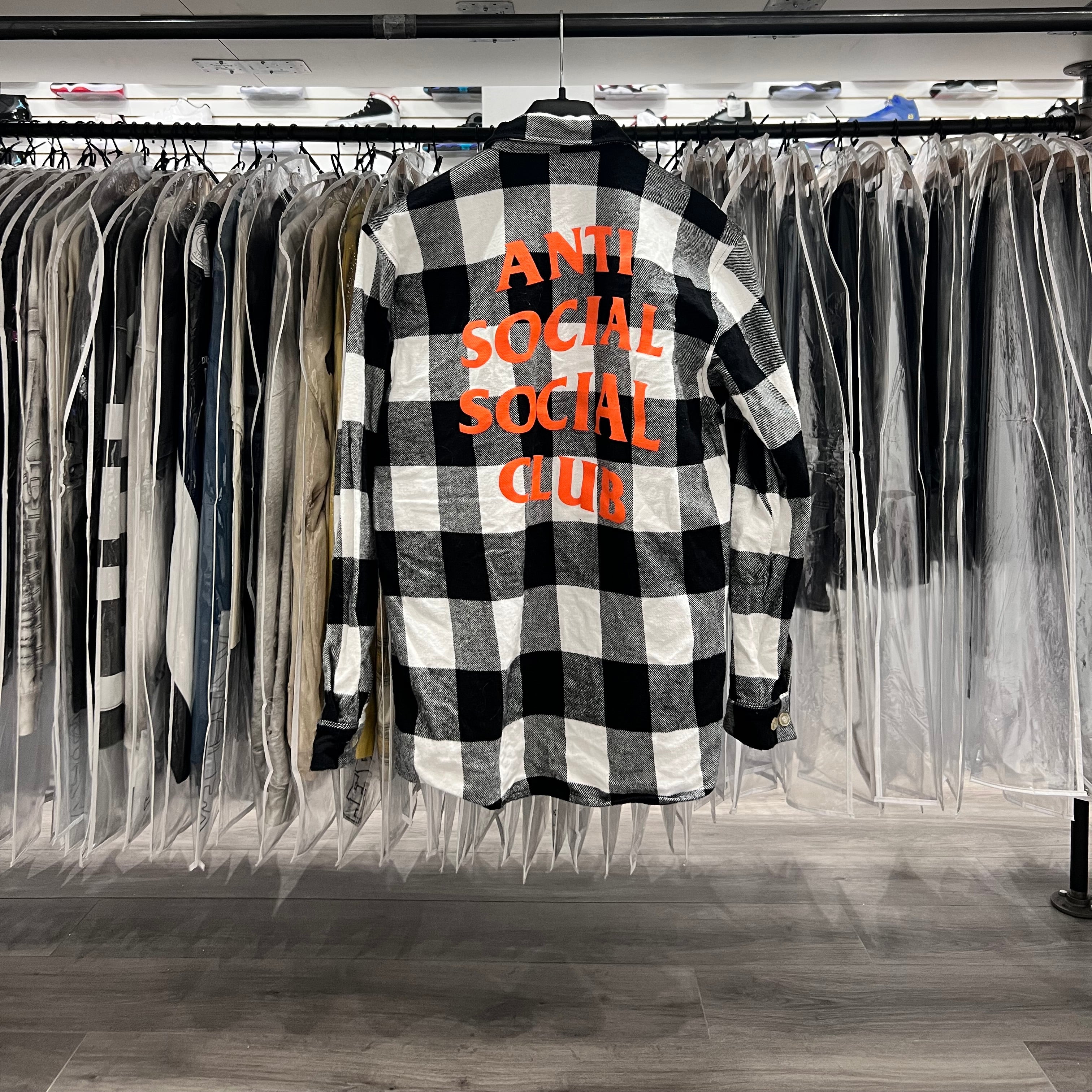 Anti Social Social Club Flannel Grey (Lightly Worn)