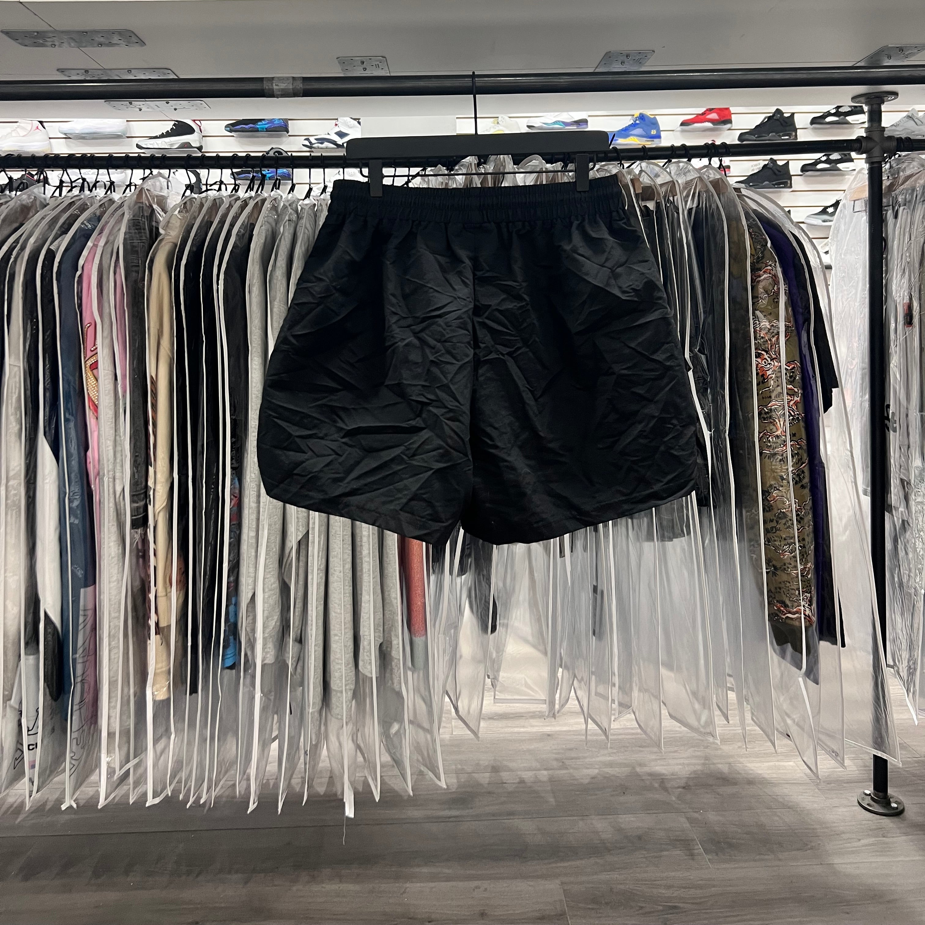 Hell Star Nylon Waxed Athletic Shorts Pink Black