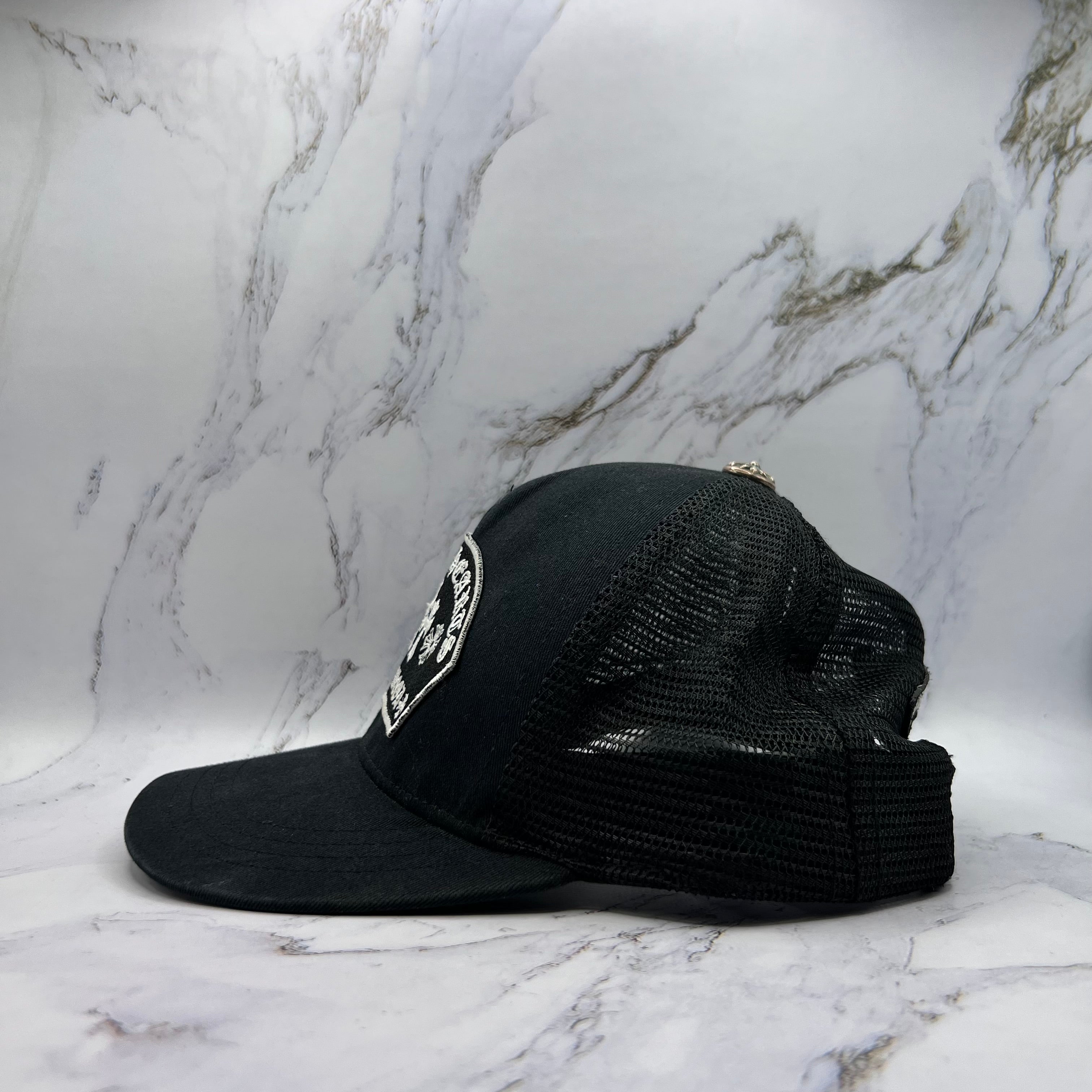 Chrome Hearts Triple Cross Embroidered Hat Black (Lightly Worn)