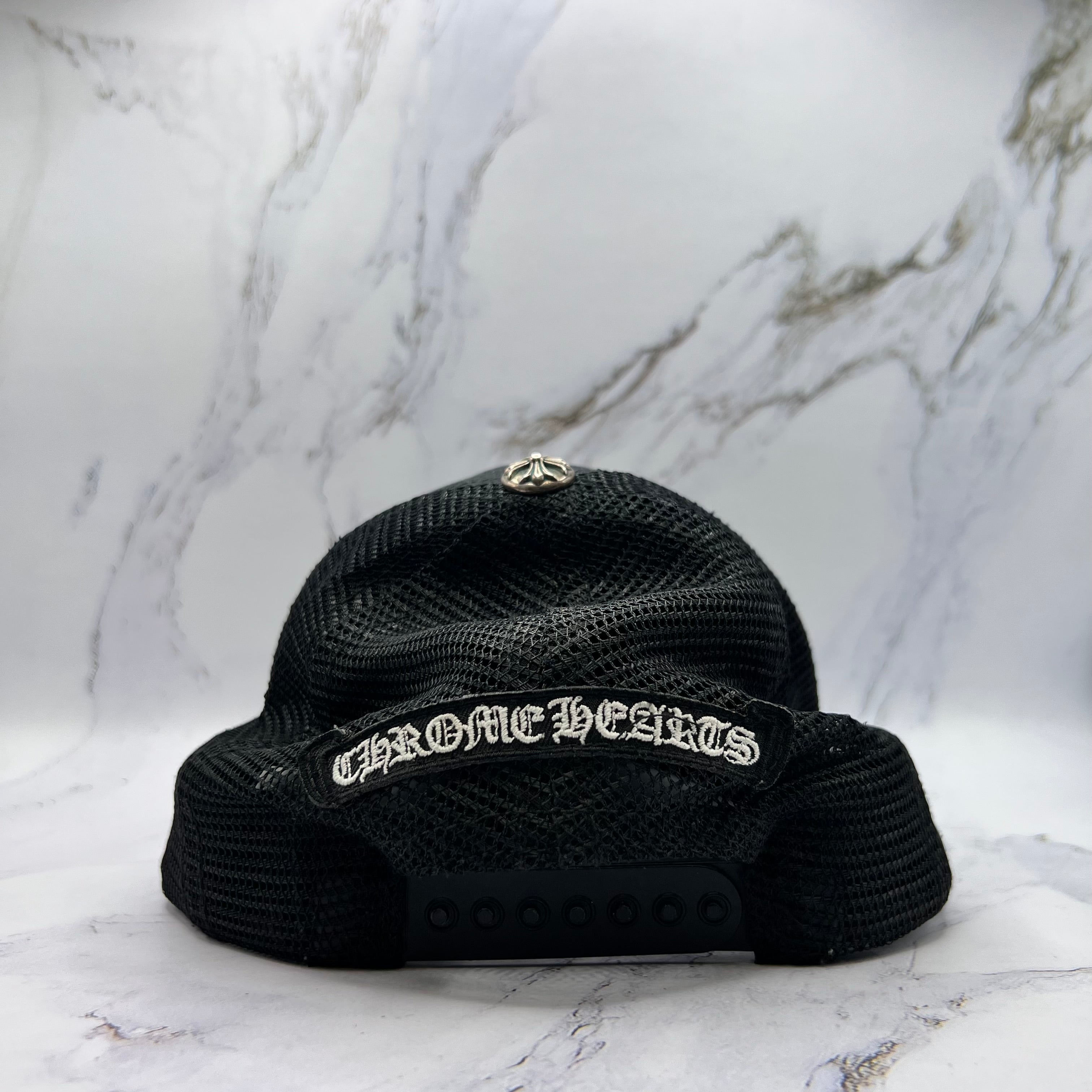 Chrome Hearts Triple Cross Embroidered Hat Black (Lightly Worn)