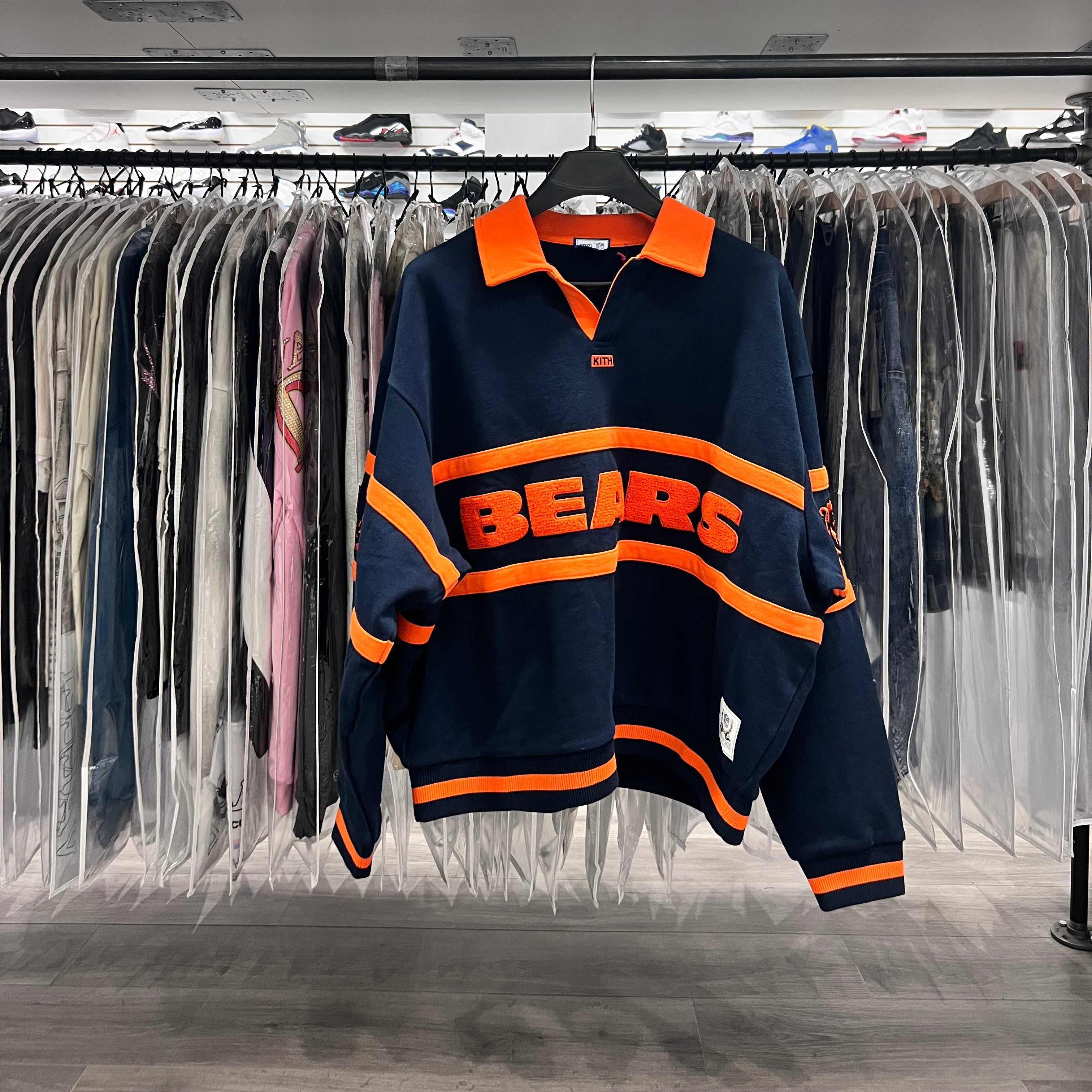 Kith X NFL Chicago Bears Vintage Rugby Sweater