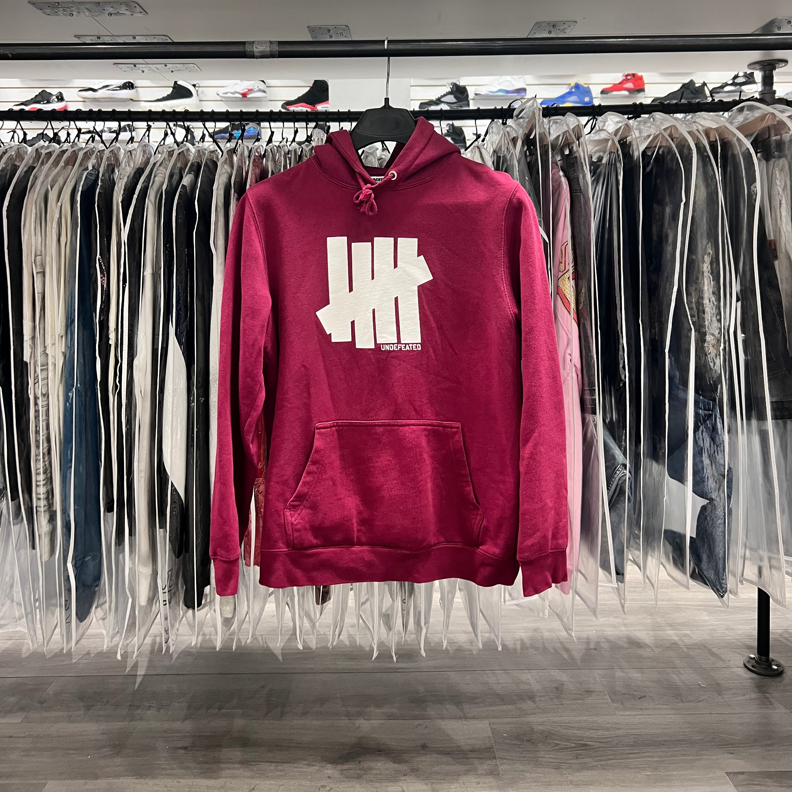 Undefeated Staple Hoodie Maroon (Lightly Worn)