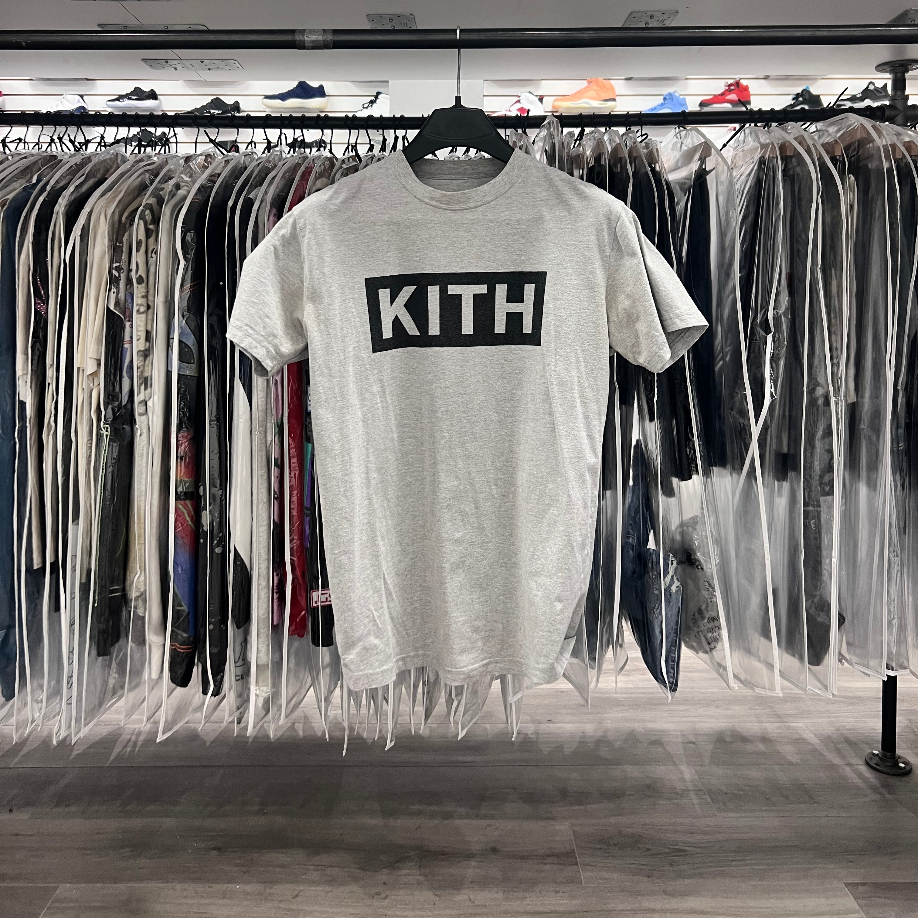 Kith Box Logo Tee Grey (Lightly Worn)