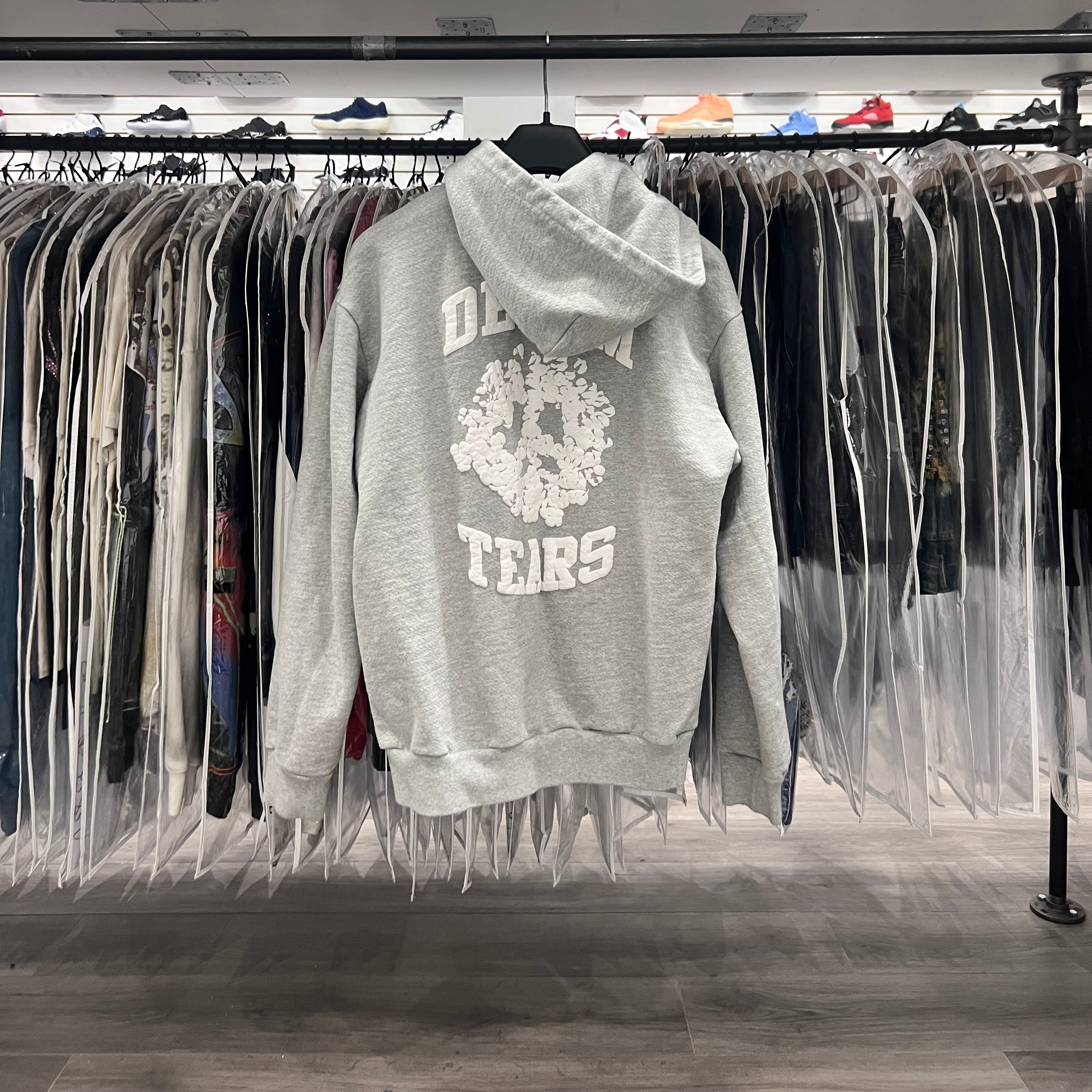 Denim Tears Grey University Zip Up Hoodie (Lightly Worn)