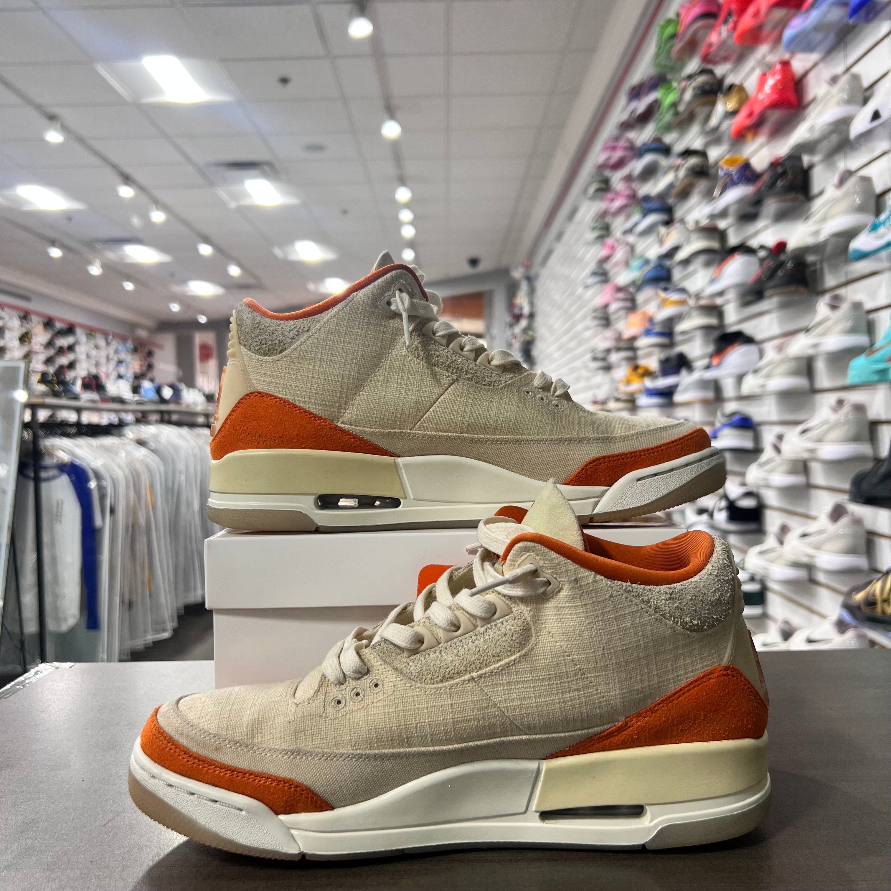 Jordan Retro 3 Womens Starfish (Lightly Worn+Replacement Box)