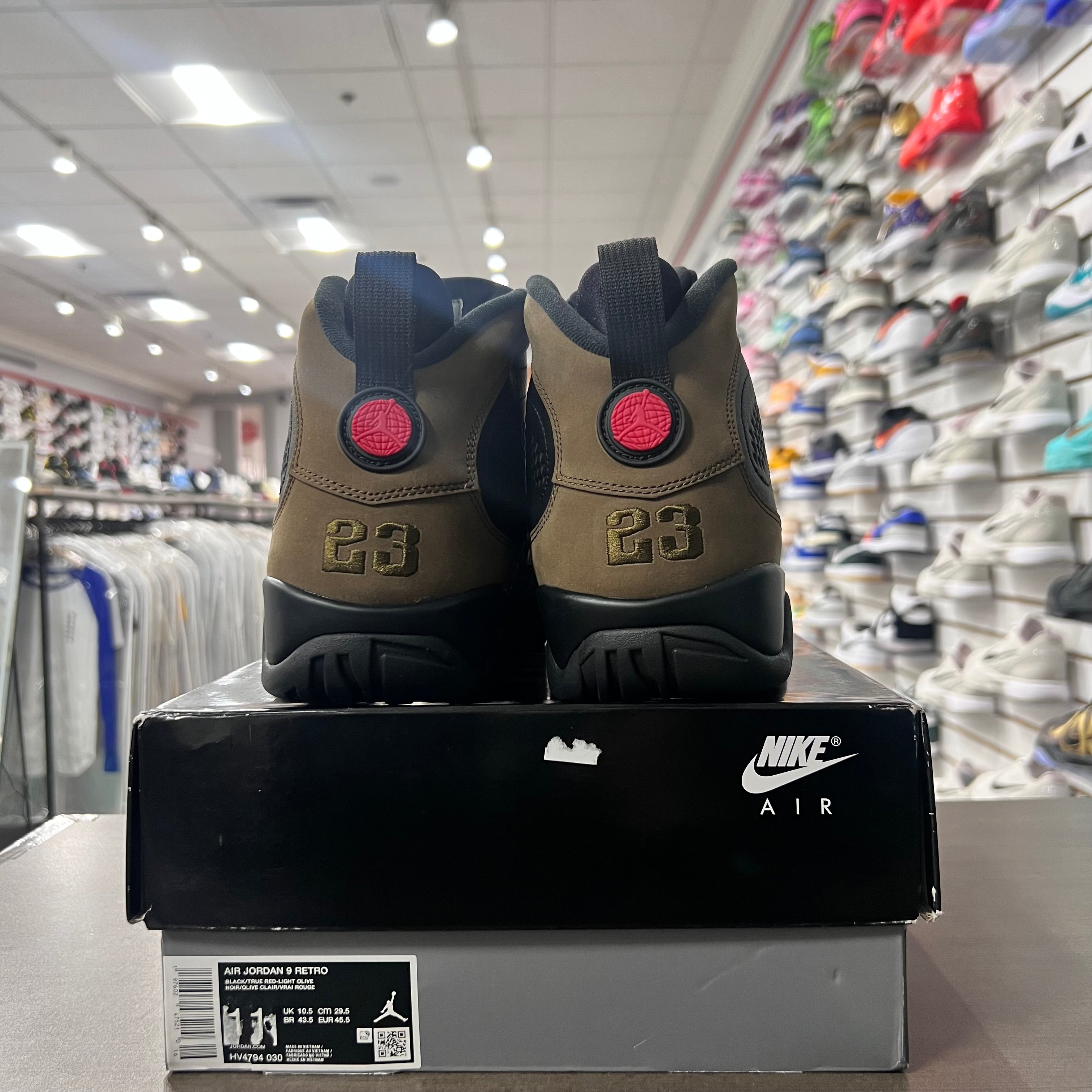 Jordan Retro 9 Mens Olive (2024)(Lightly Worn)