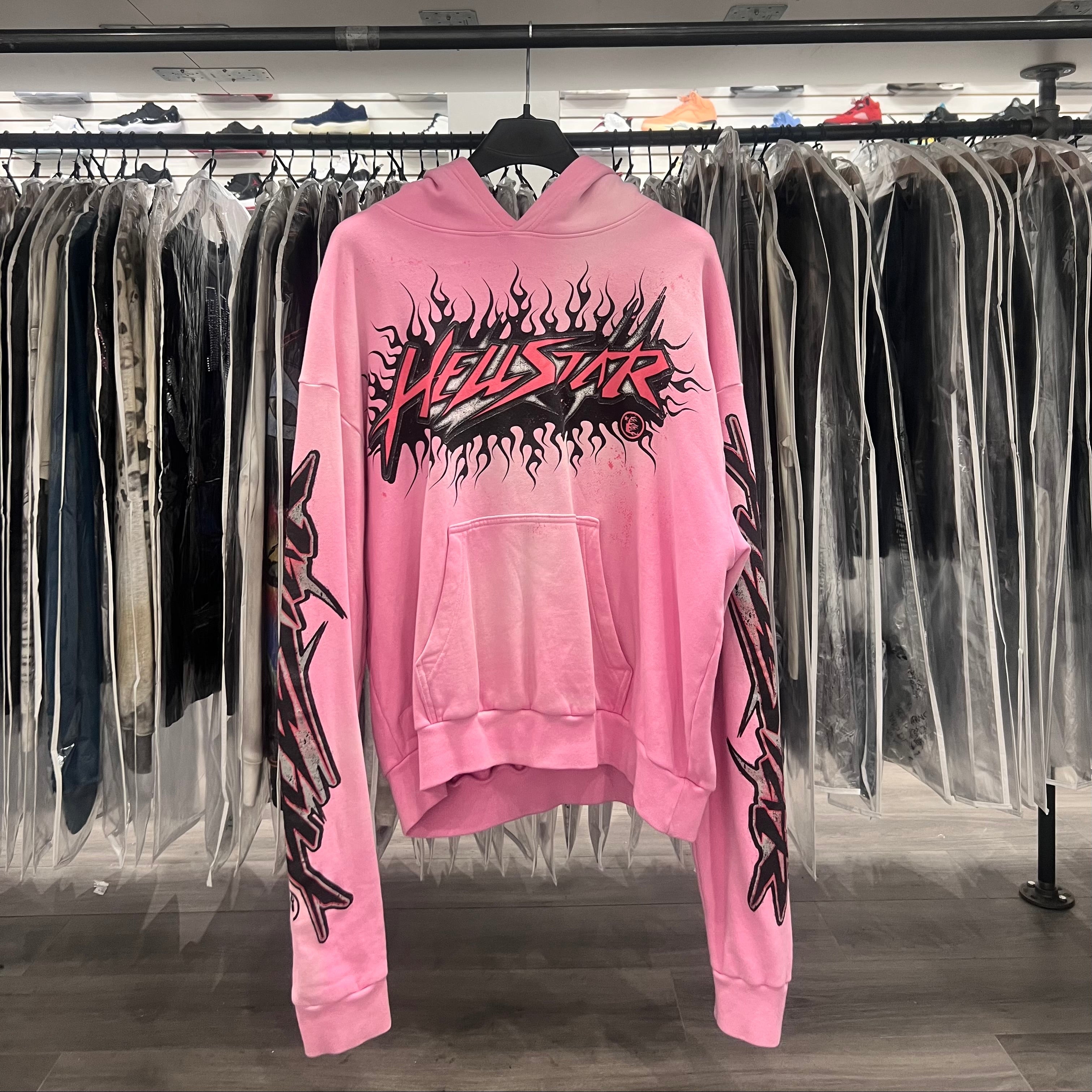 Hellstar Brainwashed Hoodie Pink (Lightly Worn)