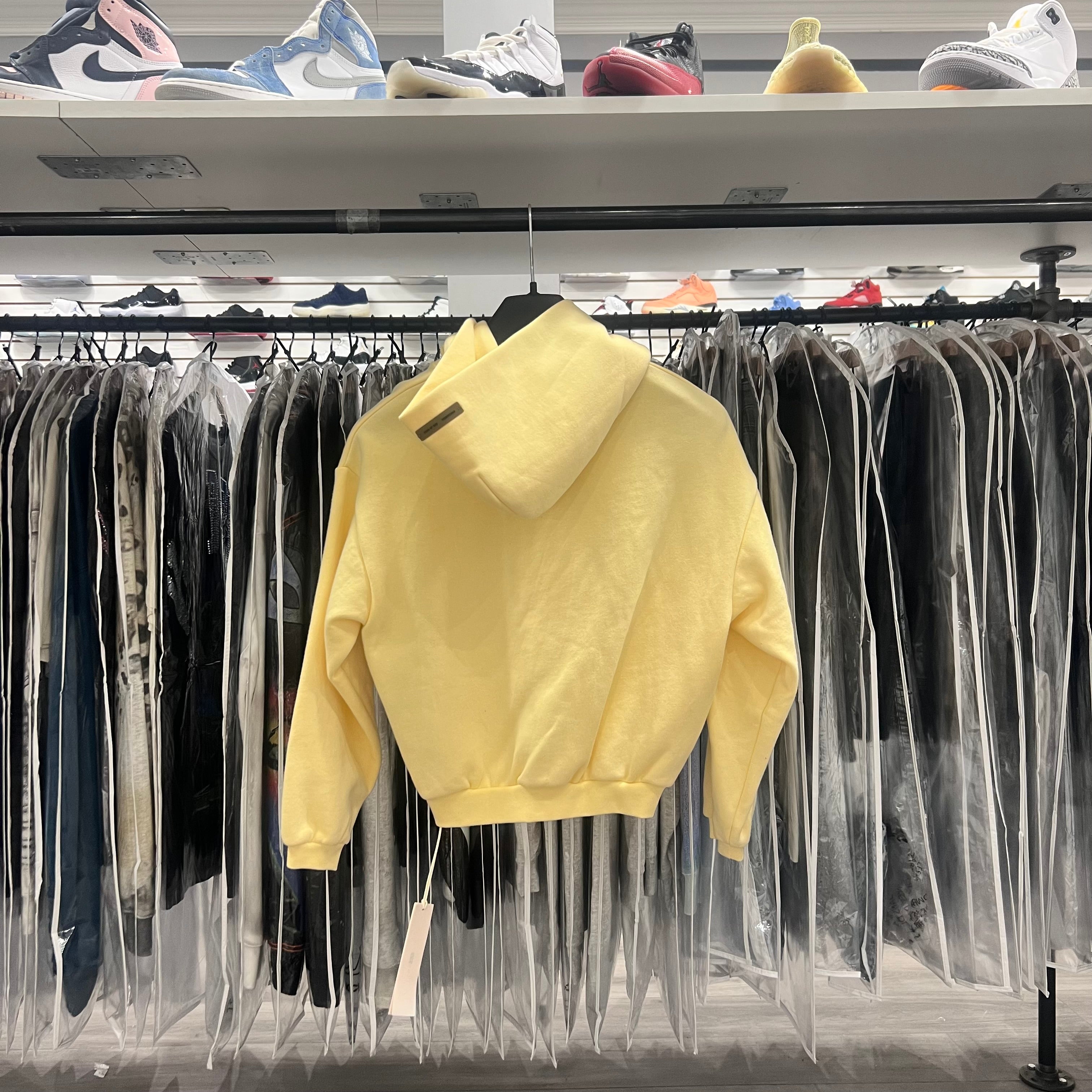 Fear Of God Essentials Kids Hoodie Canary