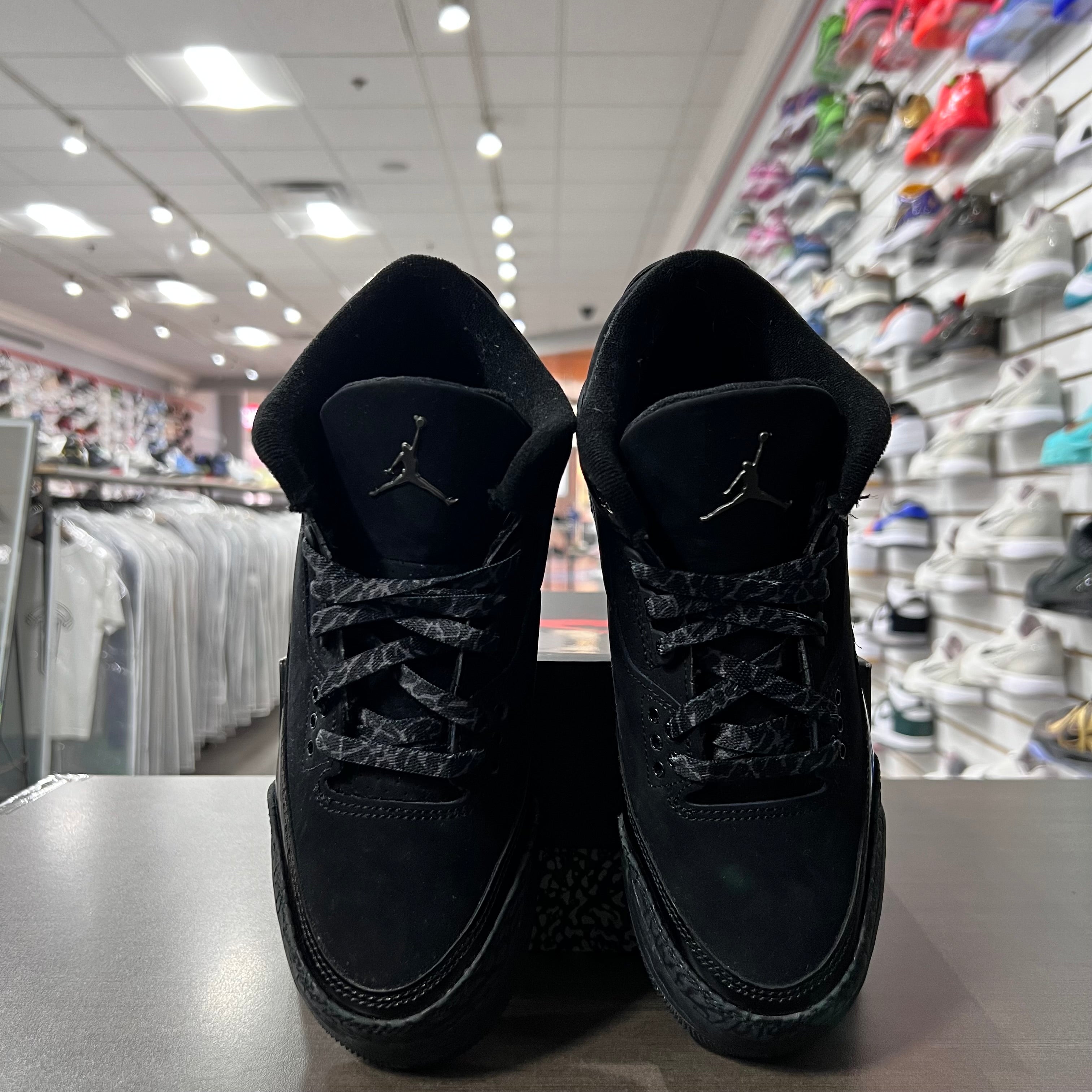 Jordan Retro 3 Gs Black Cat (Lightly Worn)