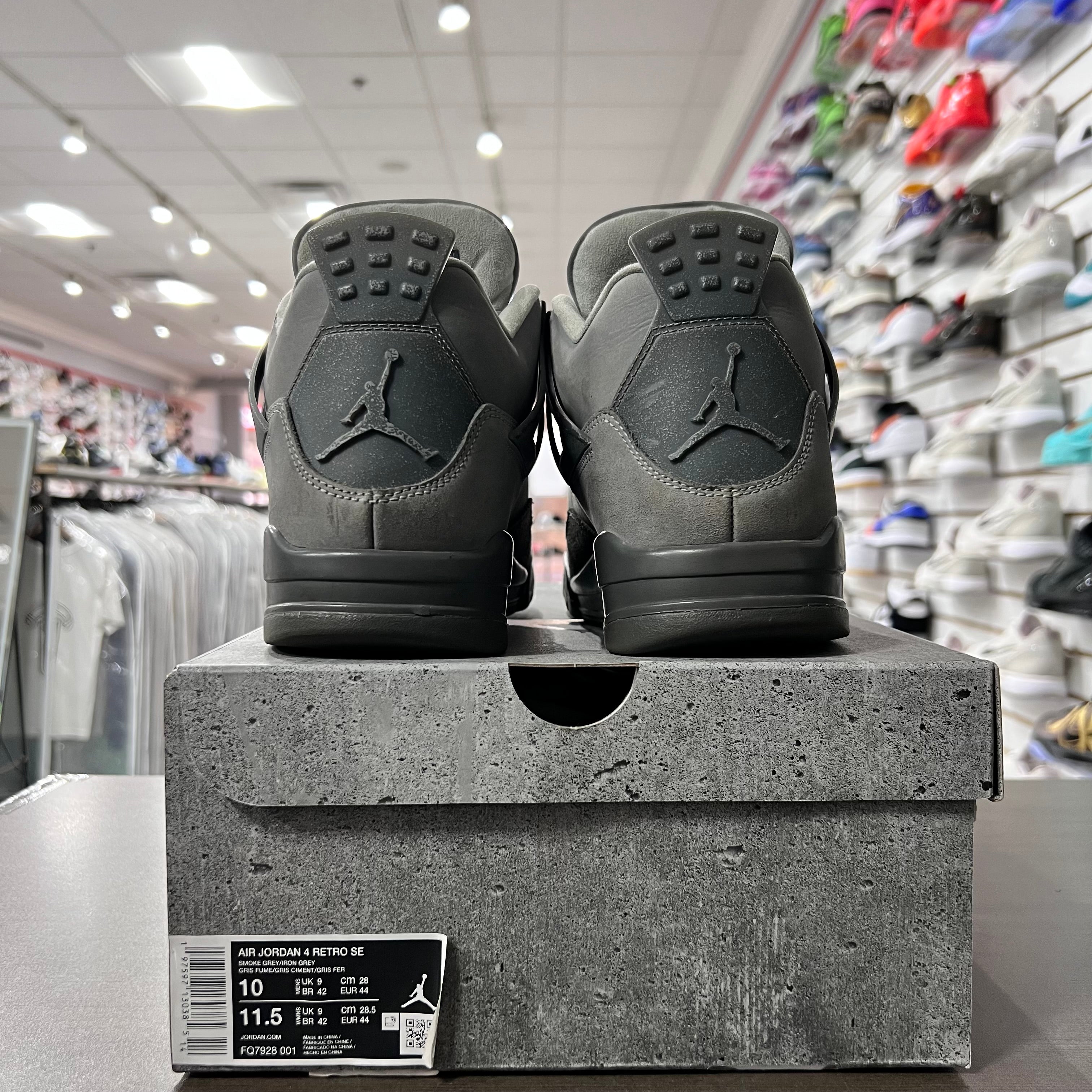 Jordan Retro 4 Mens Wet Cement (Lightly Worn)