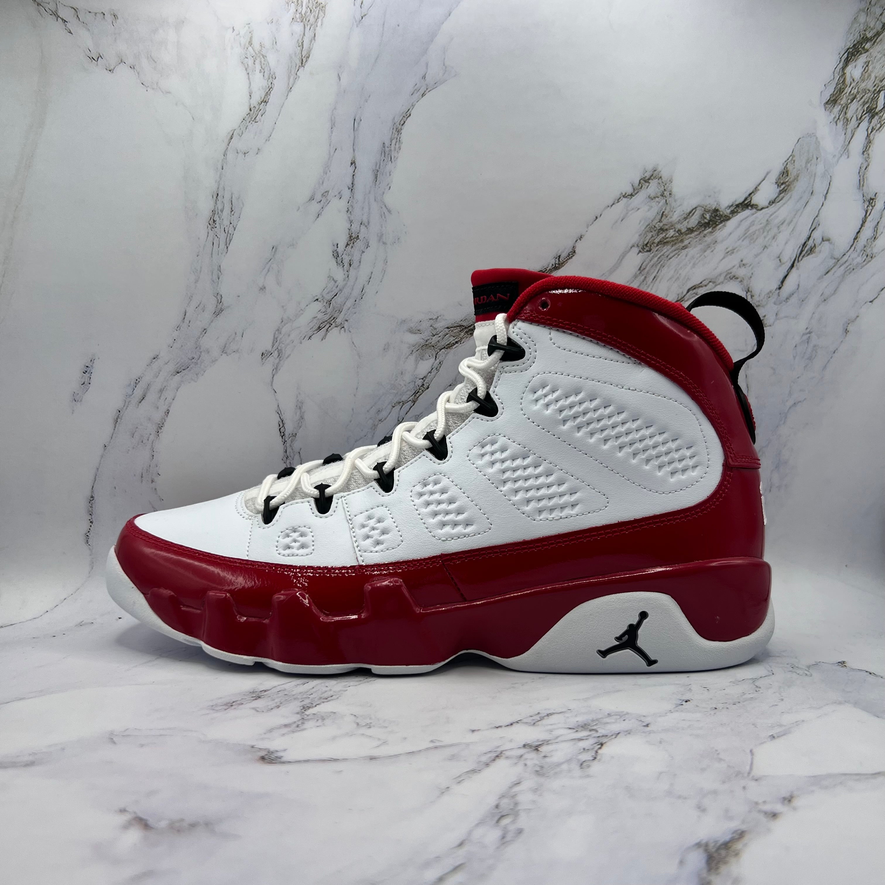 Jordan Retro 9 Mens White Gym Red (Replacement Box)