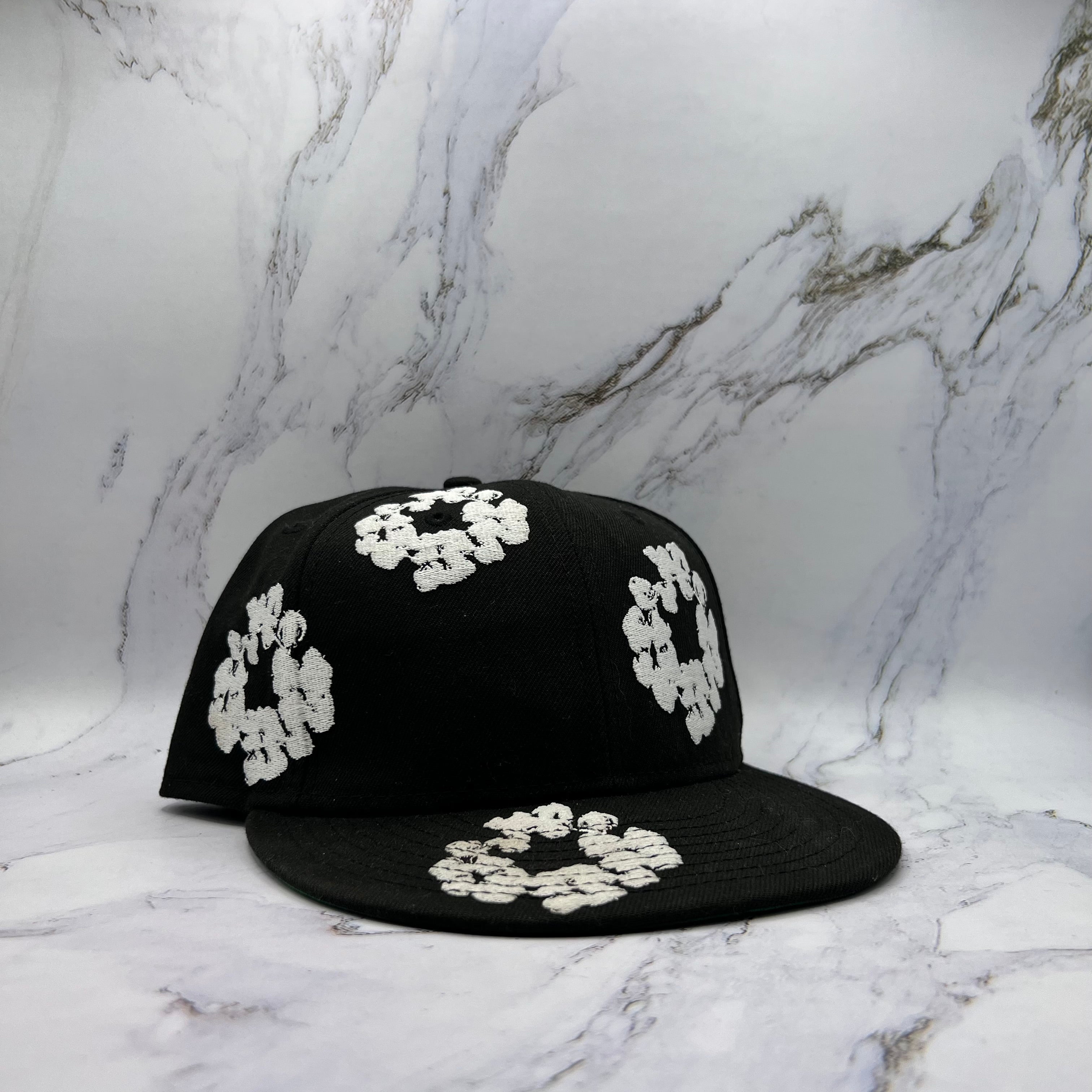 Denim Tears Cotton Wreath Fitted Hat Black (Lightly Worn)