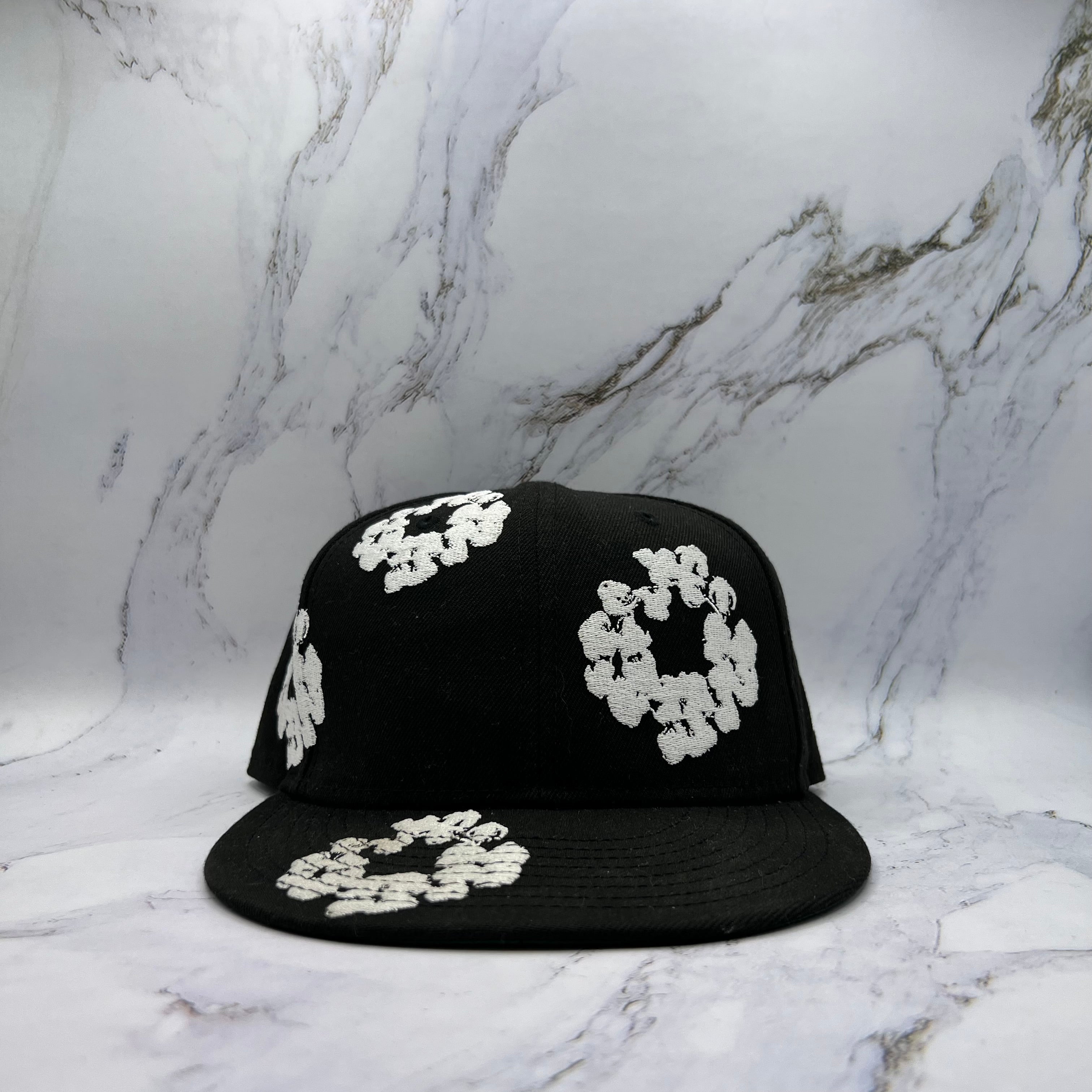 Denim Tears Cotton Wreath Fitted Hat Black (Lightly Worn)