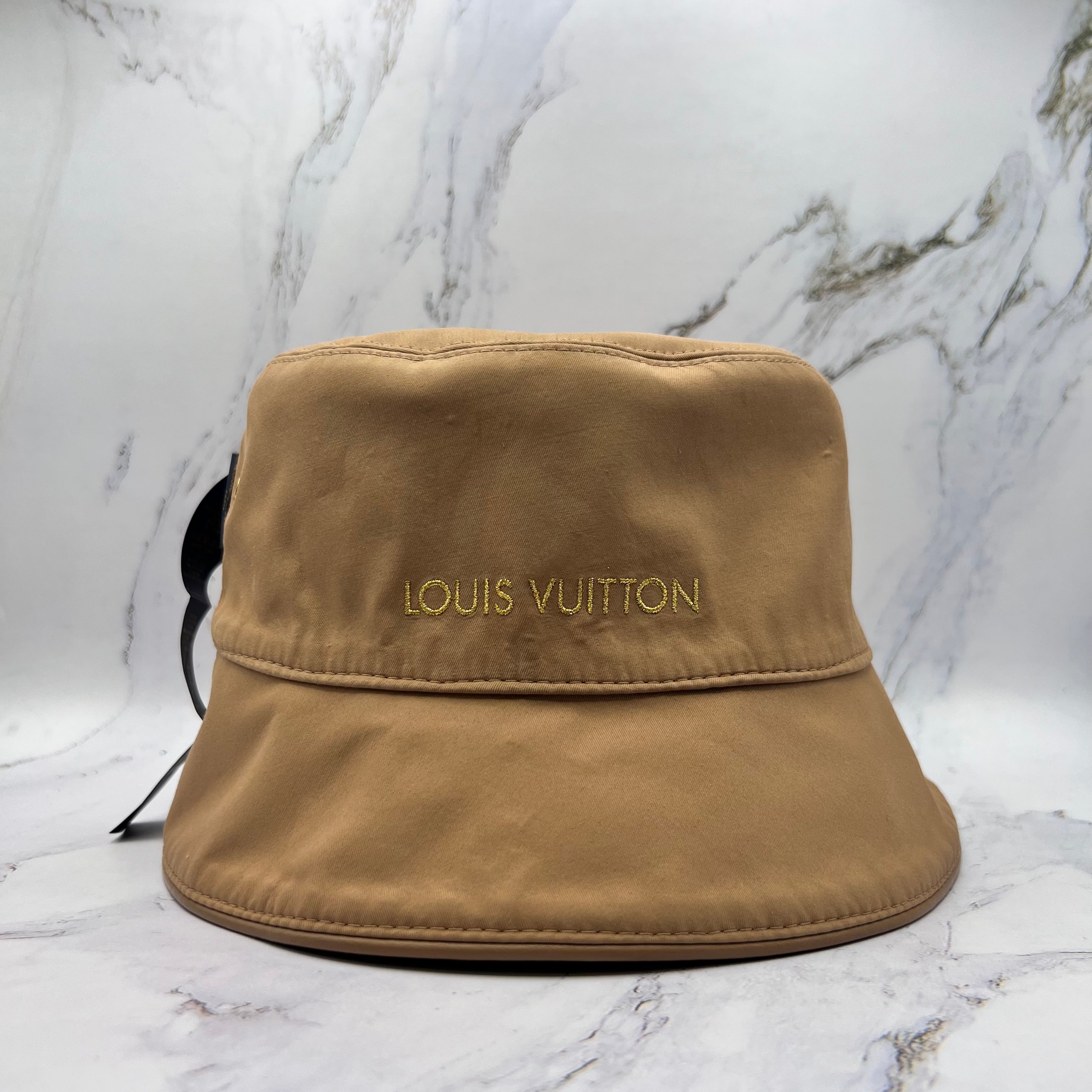 Louis Vuitton Reversible Black Monogram Bucket Hat (Lightly Worn)