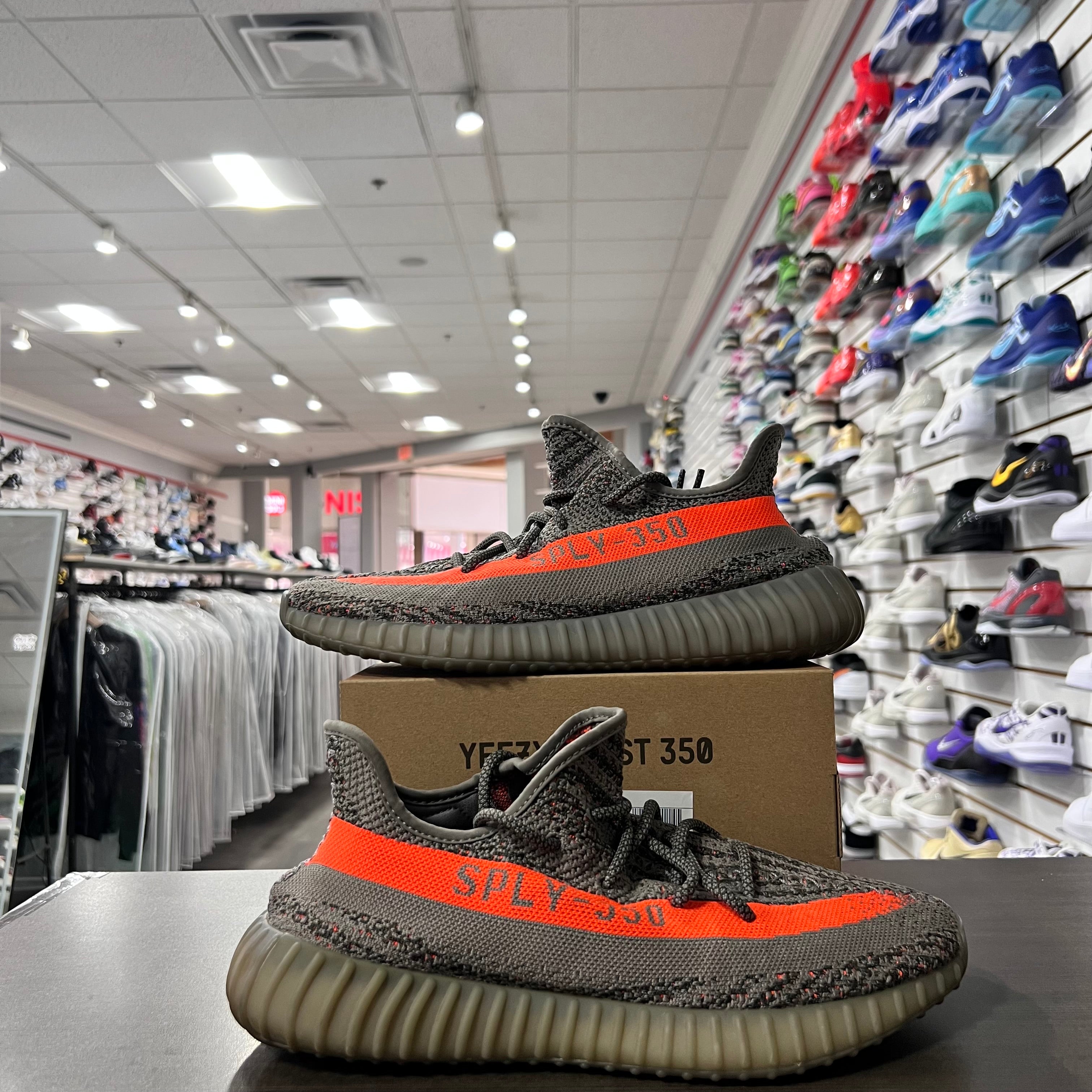 adidas gazelle silver green womens Yeezy 350 V2 Reflective Beluga (Lightly Worn)
