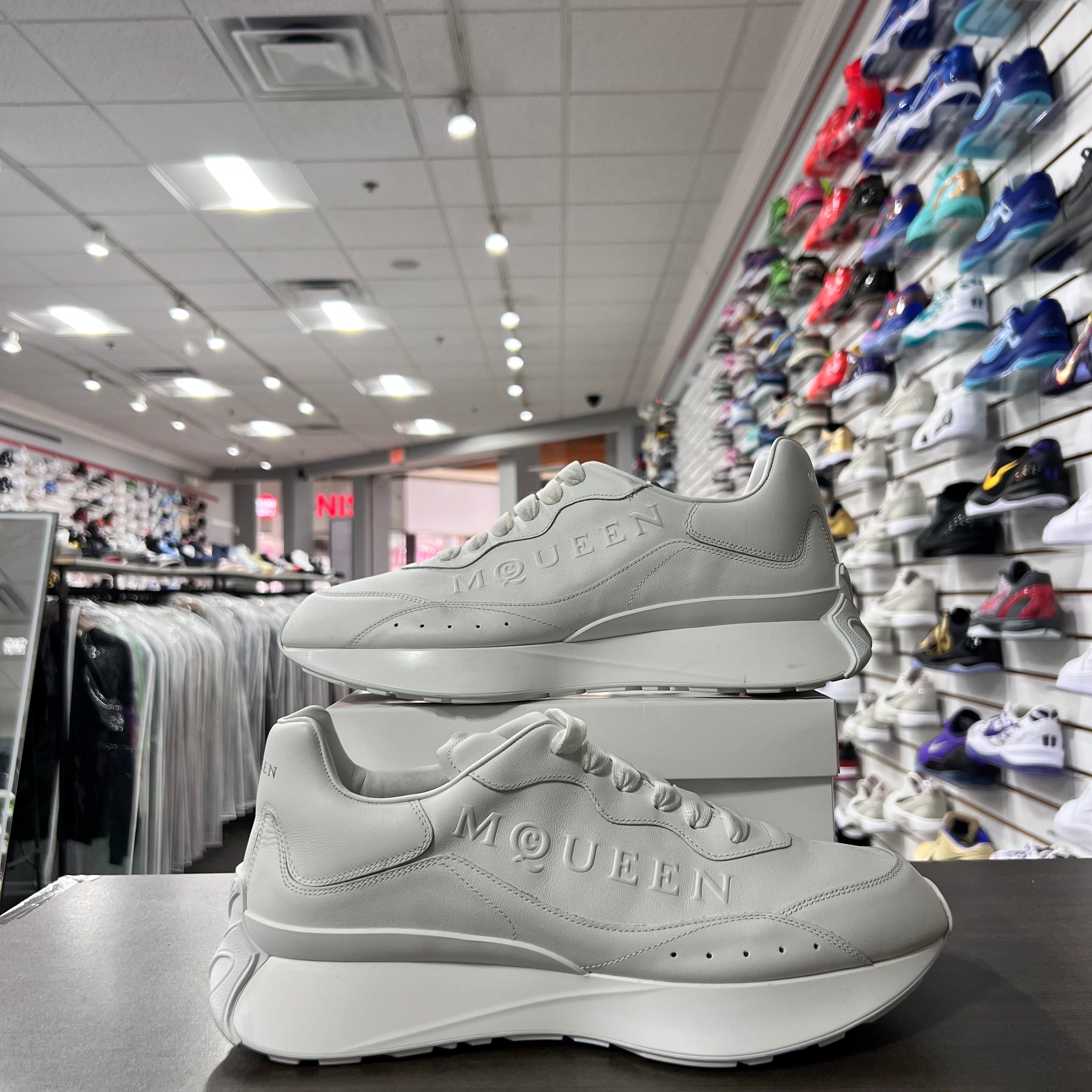 Alexander Mcqueen Sprint Runner White (Lightly Worn+Replacement Box)