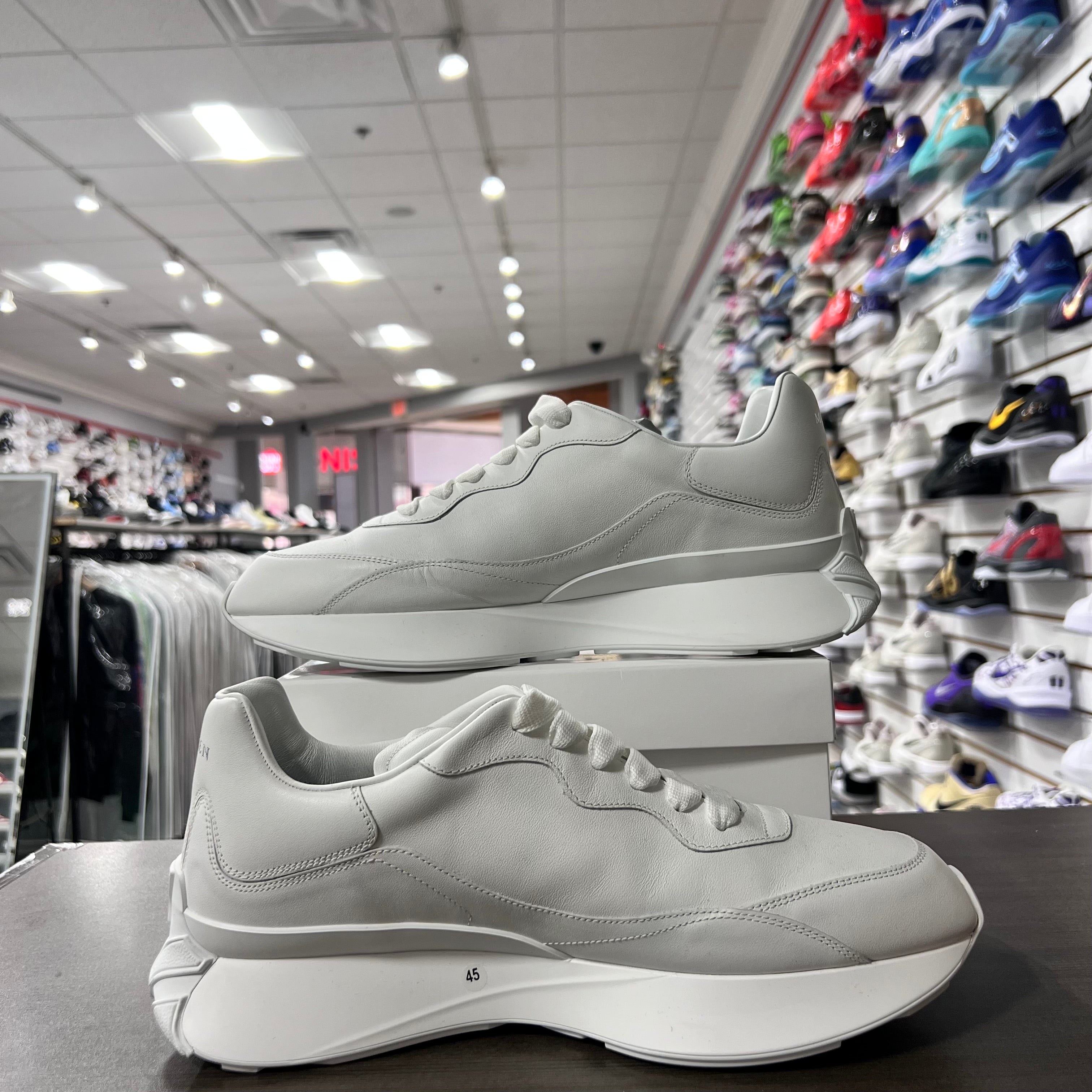Alexander Mcqueen Sprint Runner White (Lightly Worn+Replacement Box)