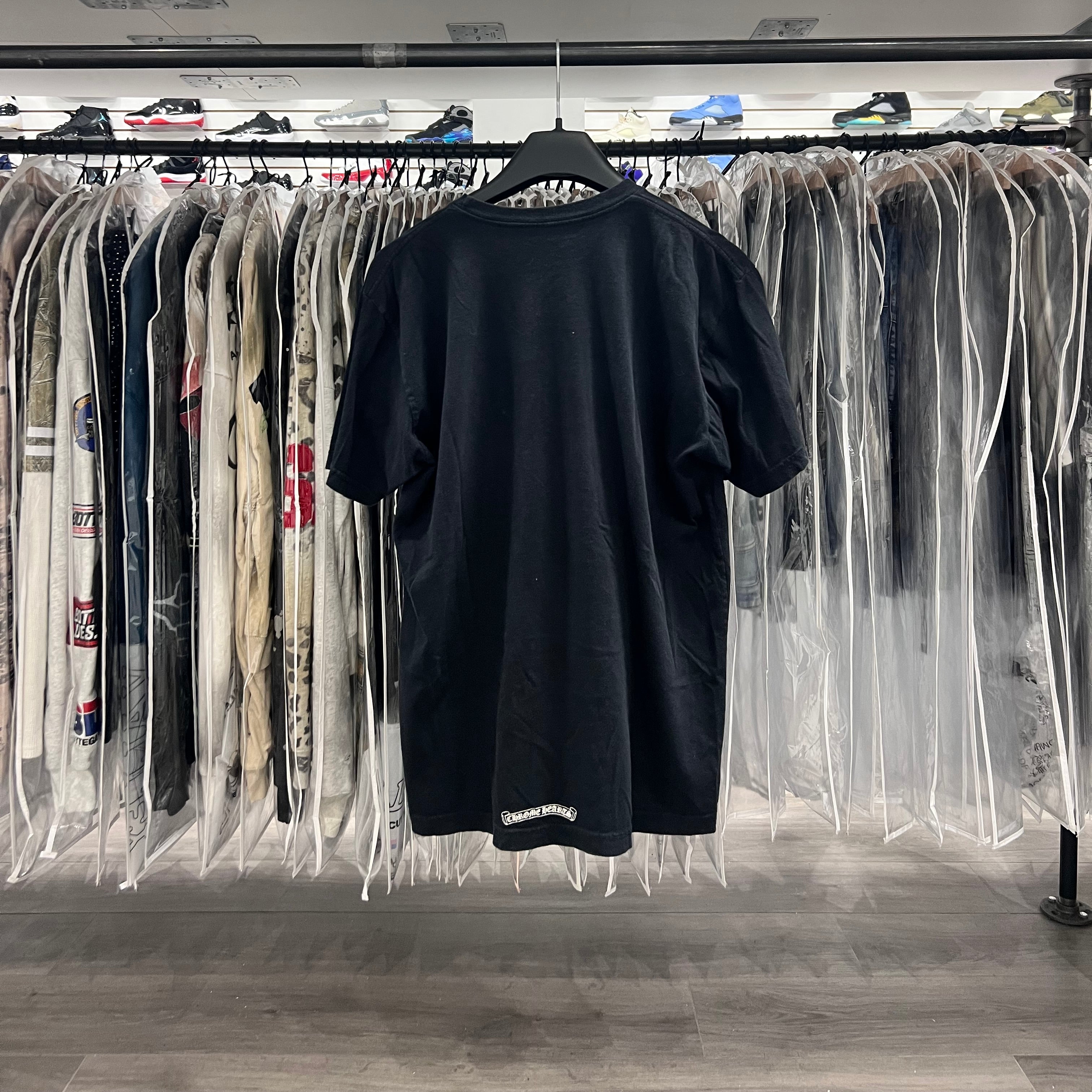 Chrome Hearts Neck Logo Tee Black (Lightly Worn)