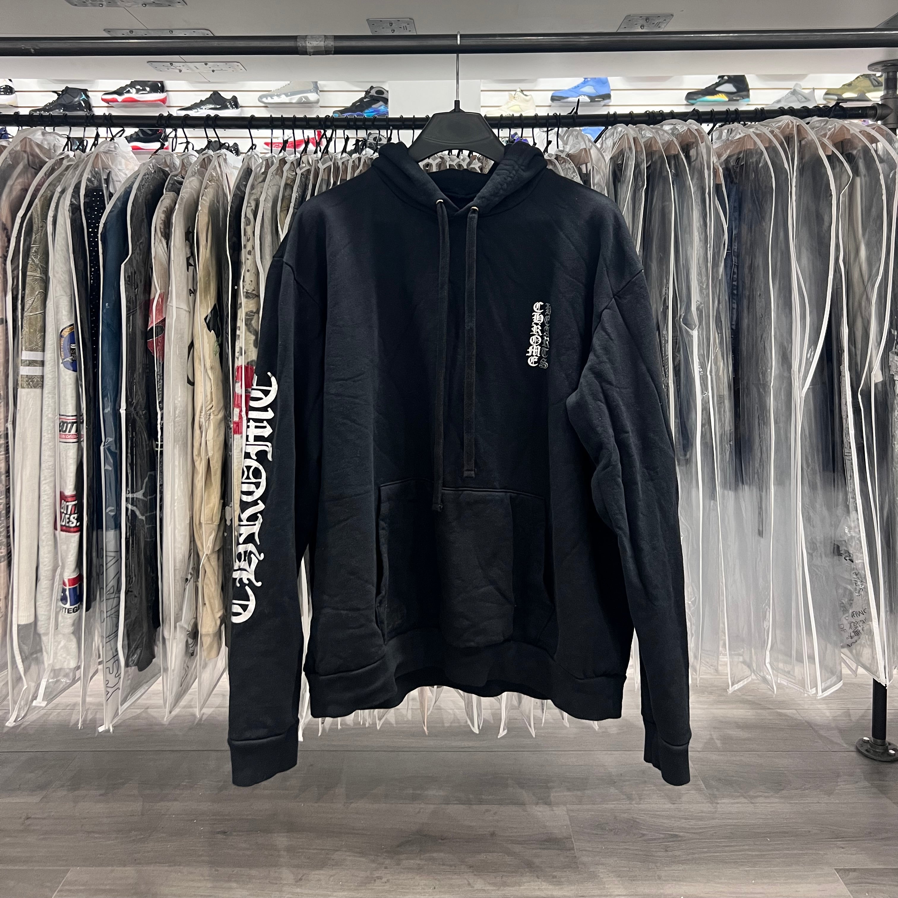 Chrome Hearts 1988 Black Silver Pull Over Hoodie (Lightly Worn)