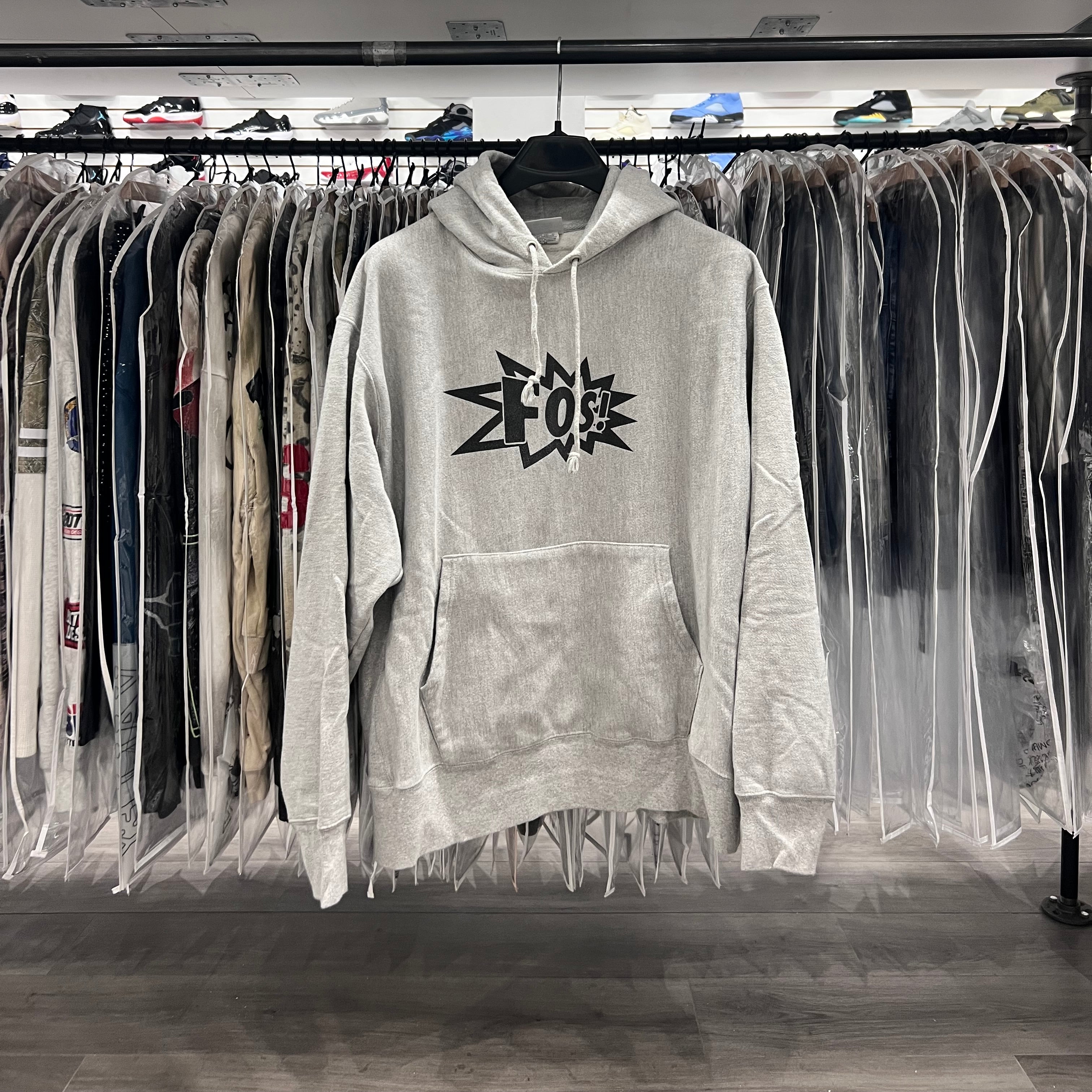 Off White Figures Of Speech Cat Hoodie Grey (Lightly Worn)
