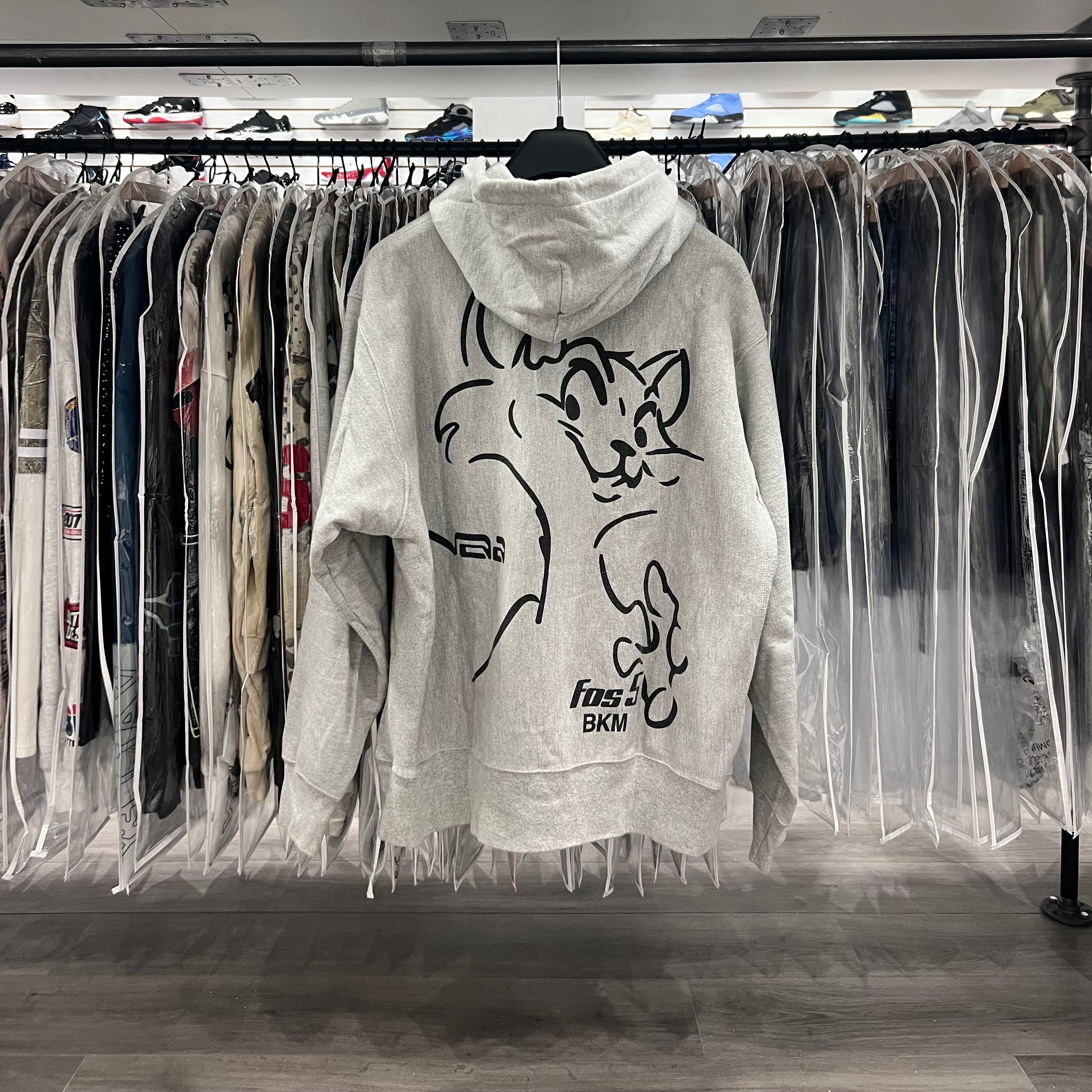 Off White Figures Of Speech Cat Hoodie Grey (Lightly Worn)