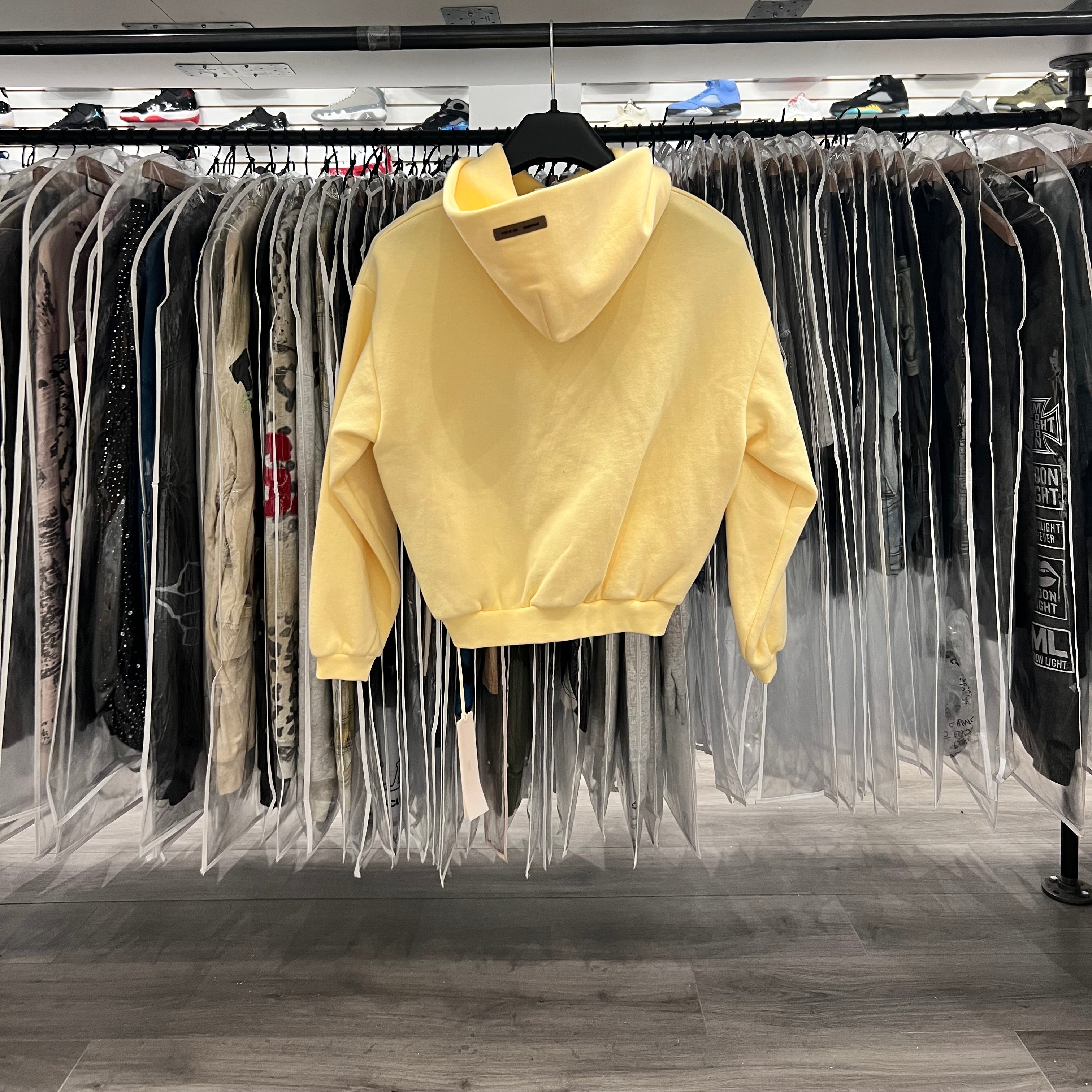 Fear Of God Essentials Kids Hoodie Canary