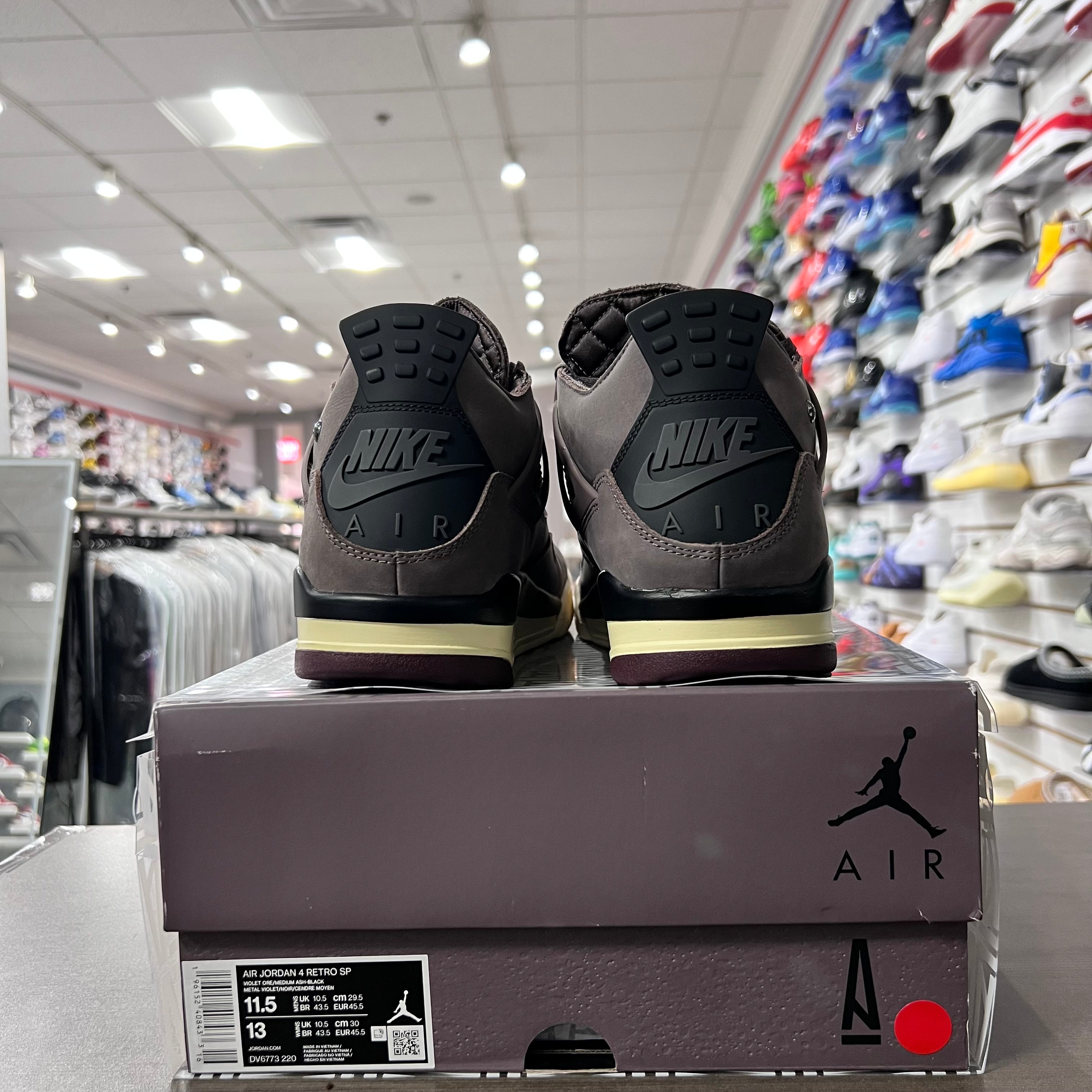 Jordan Retro 4 Mens A Ma Maniere Violet Ore (Lightly Worn)