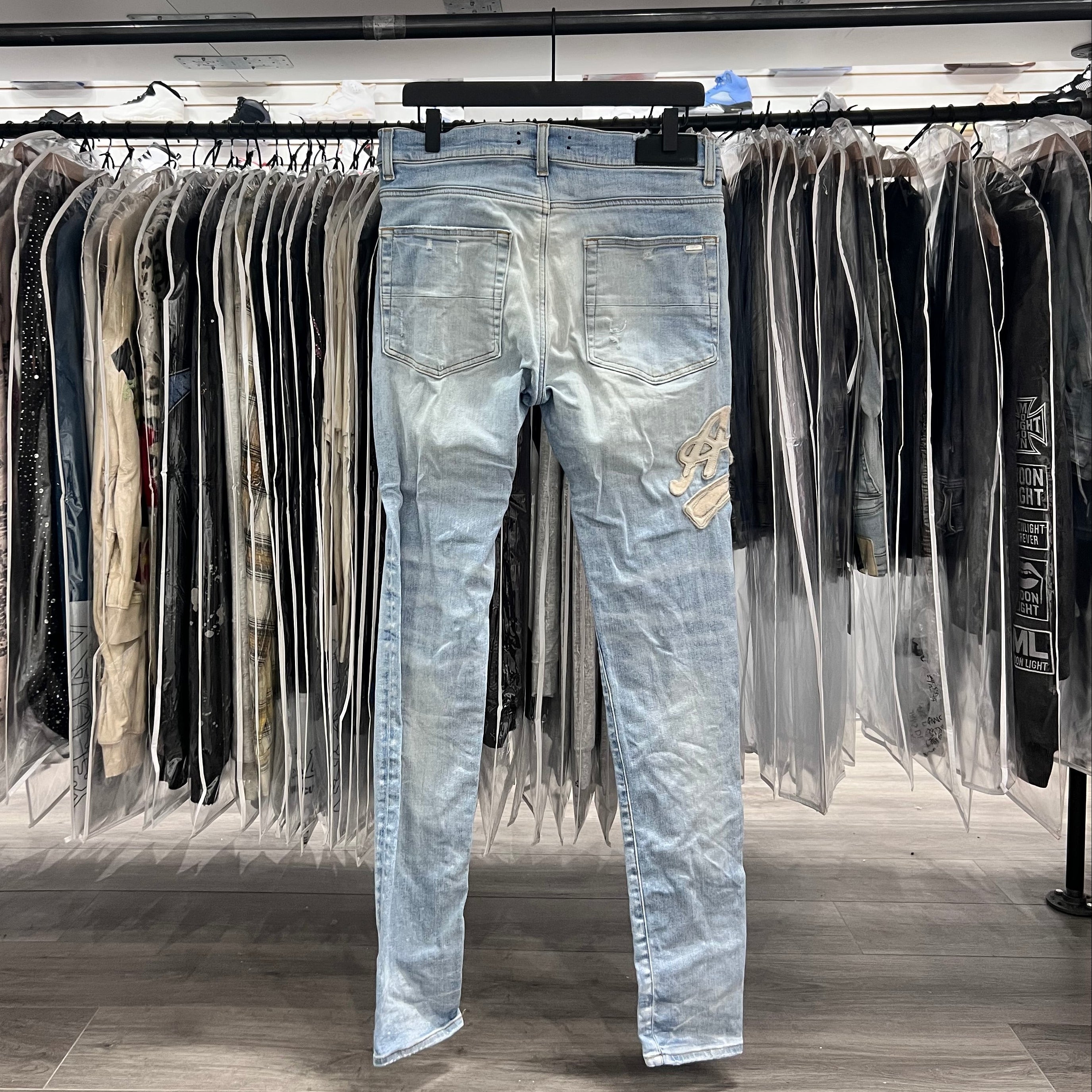 Amiri Antique Logo Indigo Jeans (Lightly Worn)