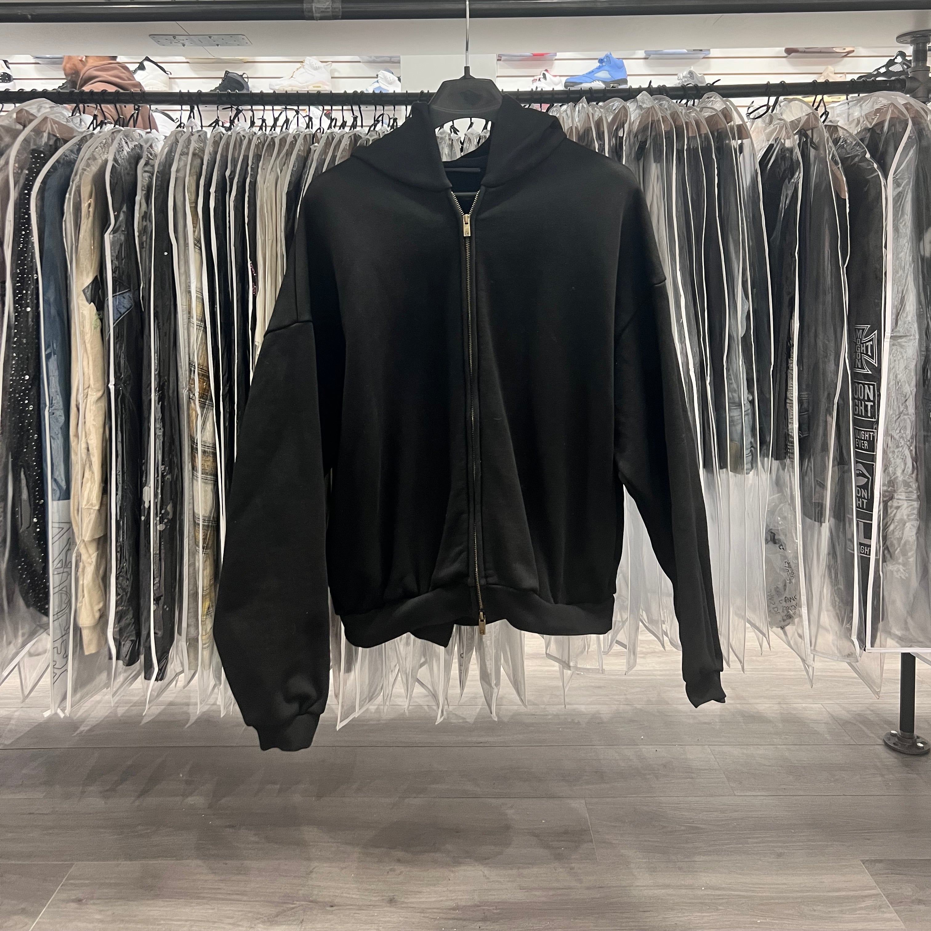 Fear Of God State Zip Up Hoodie Black (Lightly Worn)