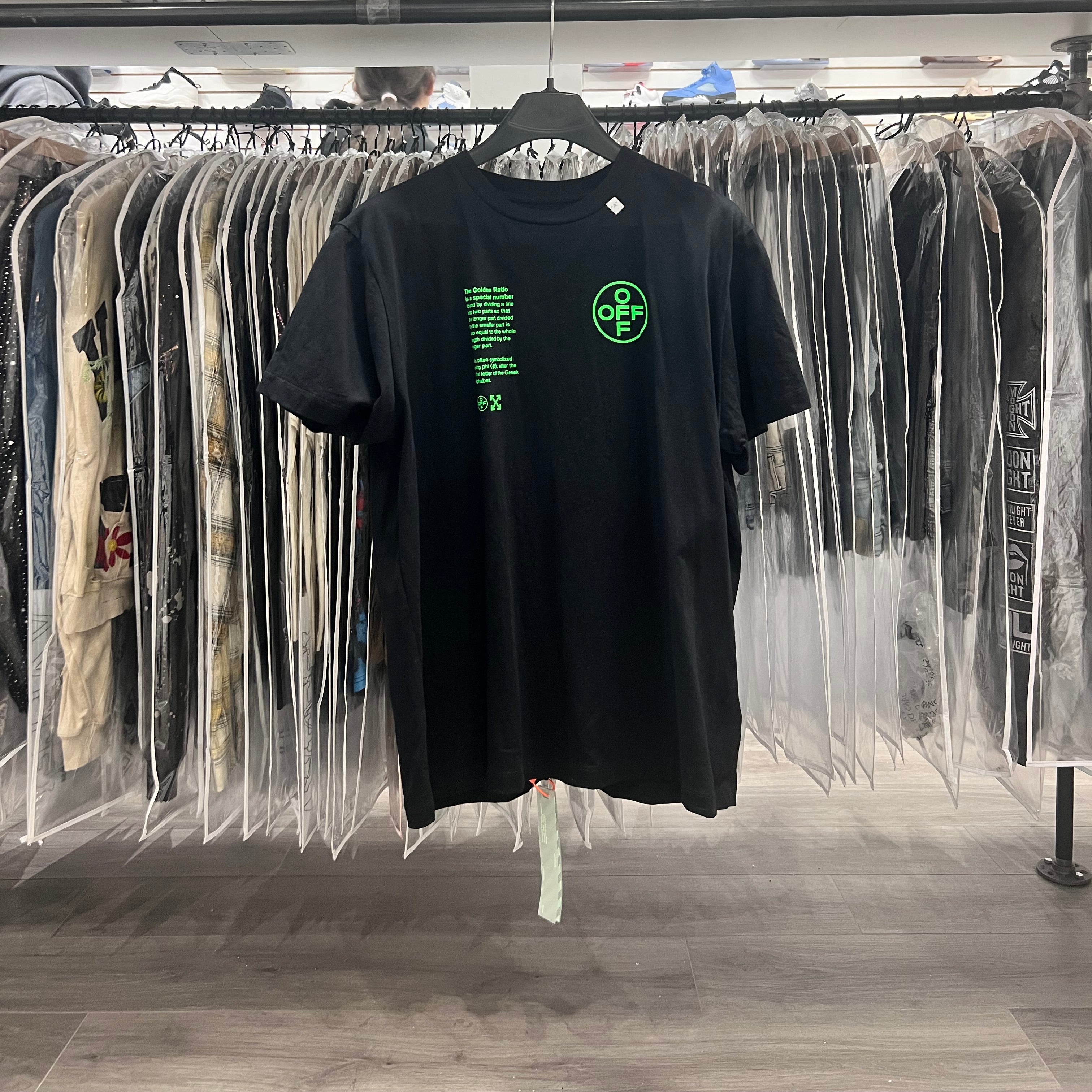 Off White The Golden Ratio Tee Black (Lightly Worn)