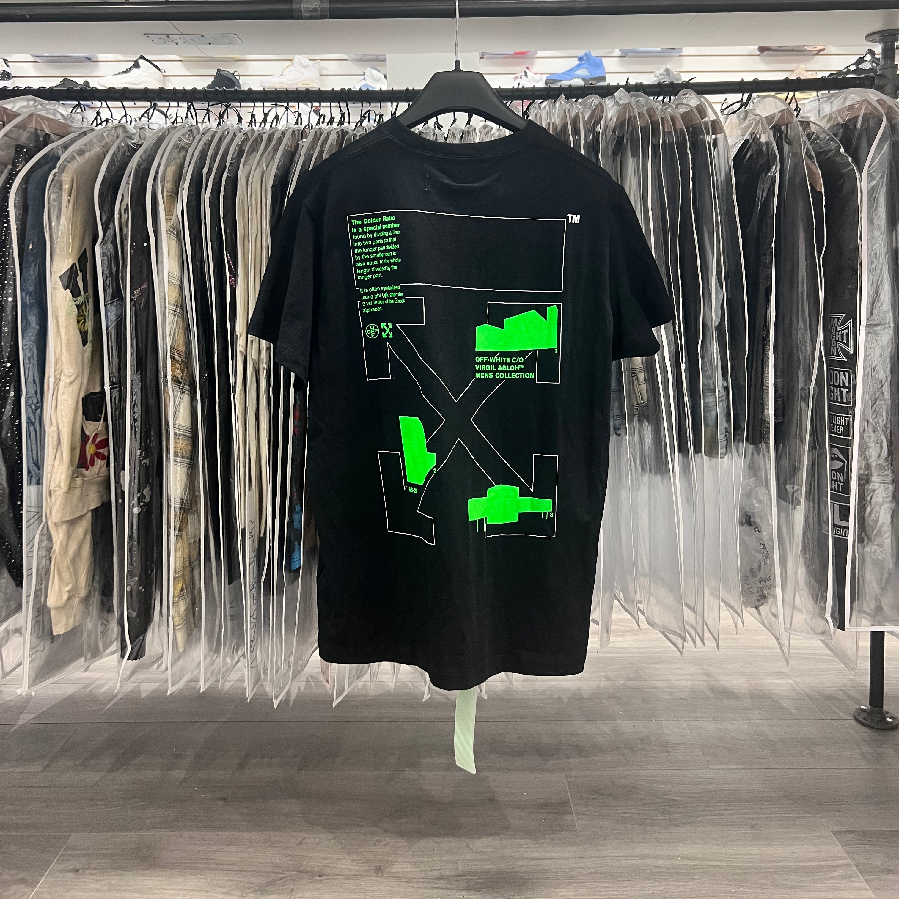 Off White The Golden Ratio Tee Black (Lightly Worn)
