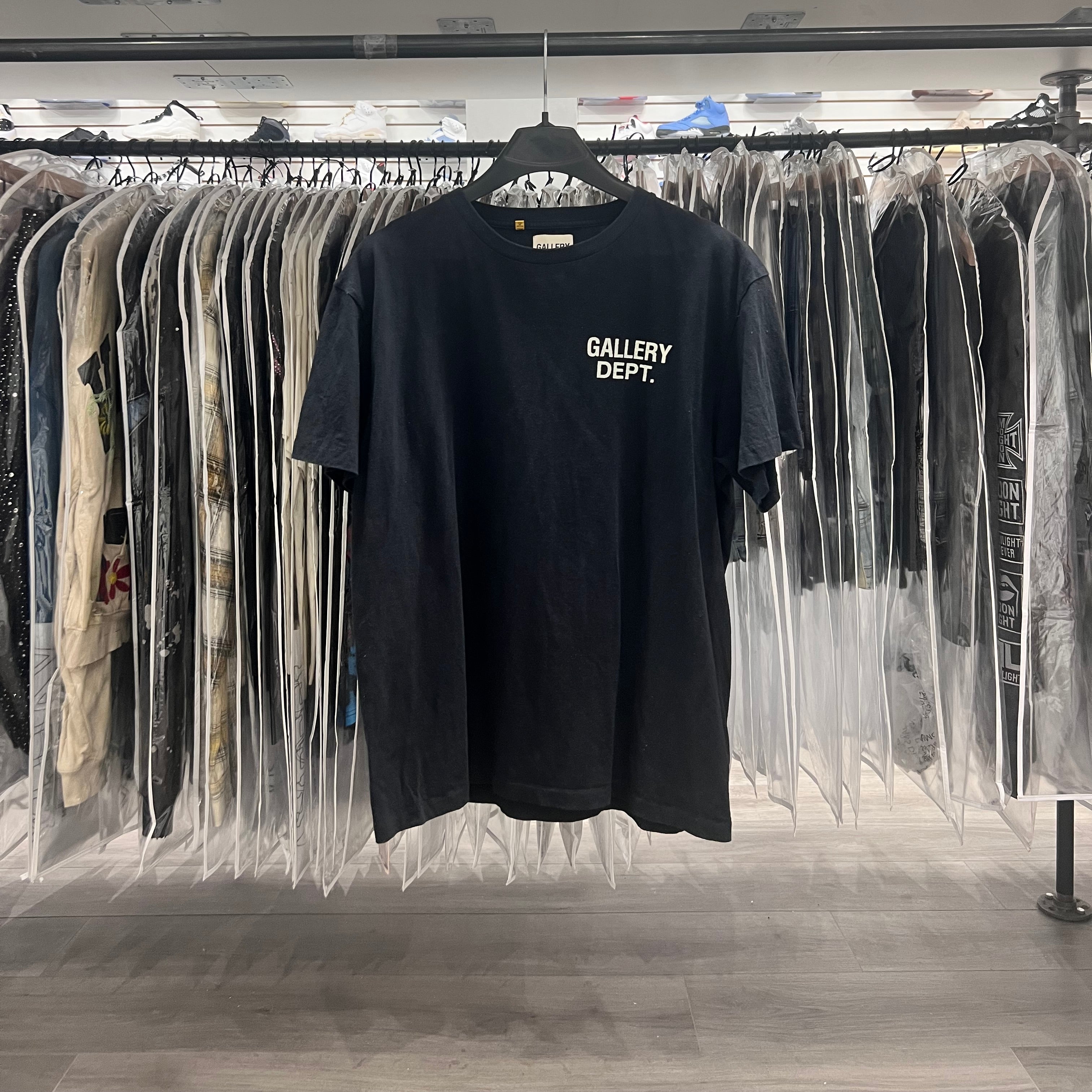 Gallery Dept Staple Logo Tee Black (Lightly Worn)