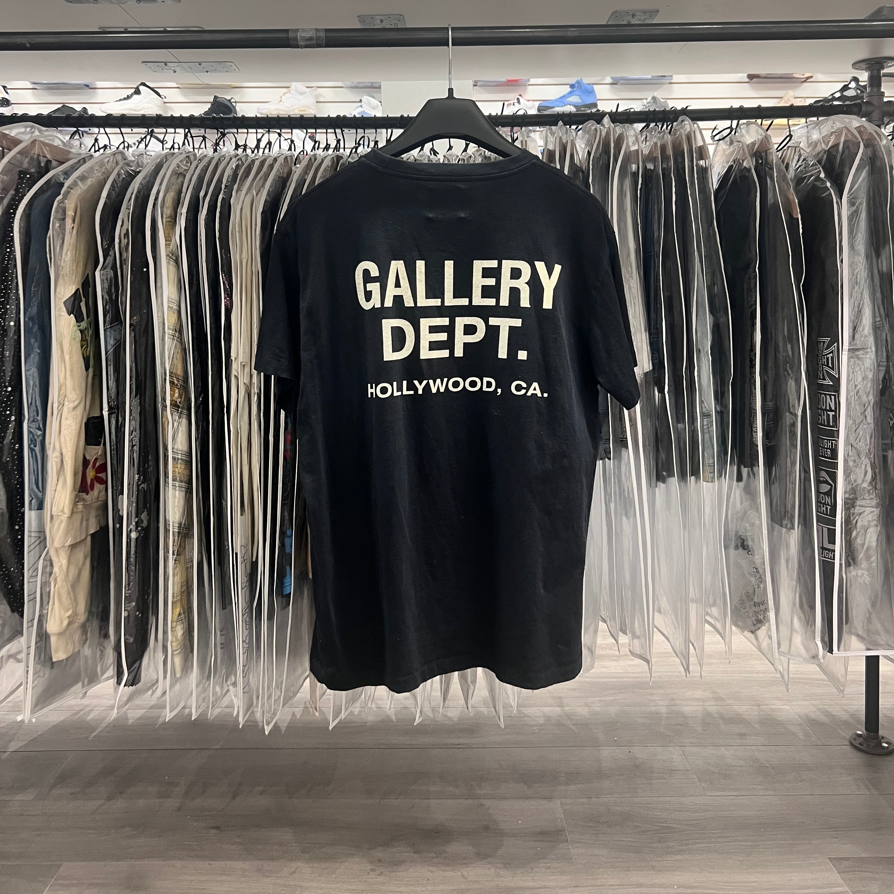 Gallery Dept Staple Logo Tee Black (Lightly Worn)