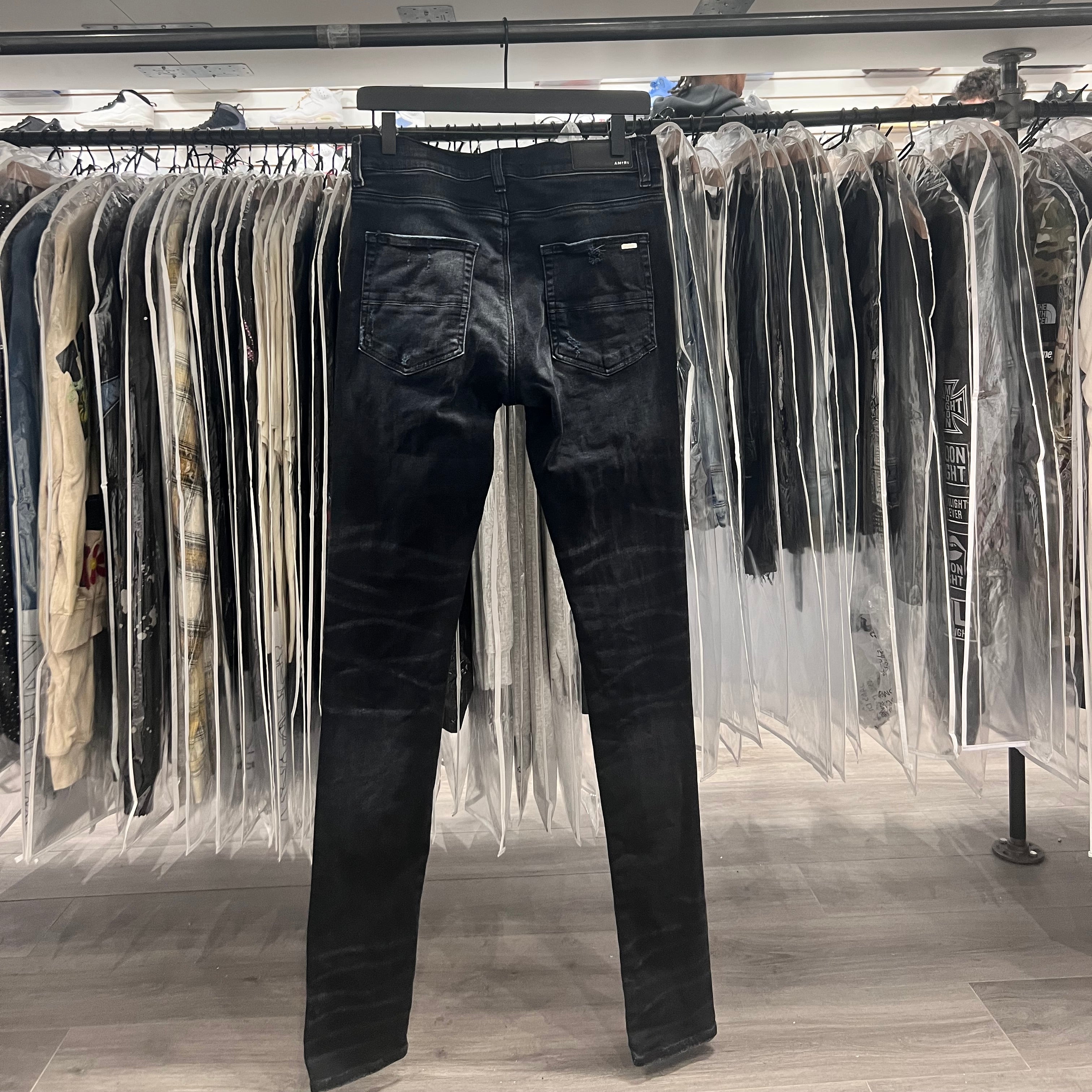 Amiri MX1 Jeans Aged Black Blue (Lightly Worn)