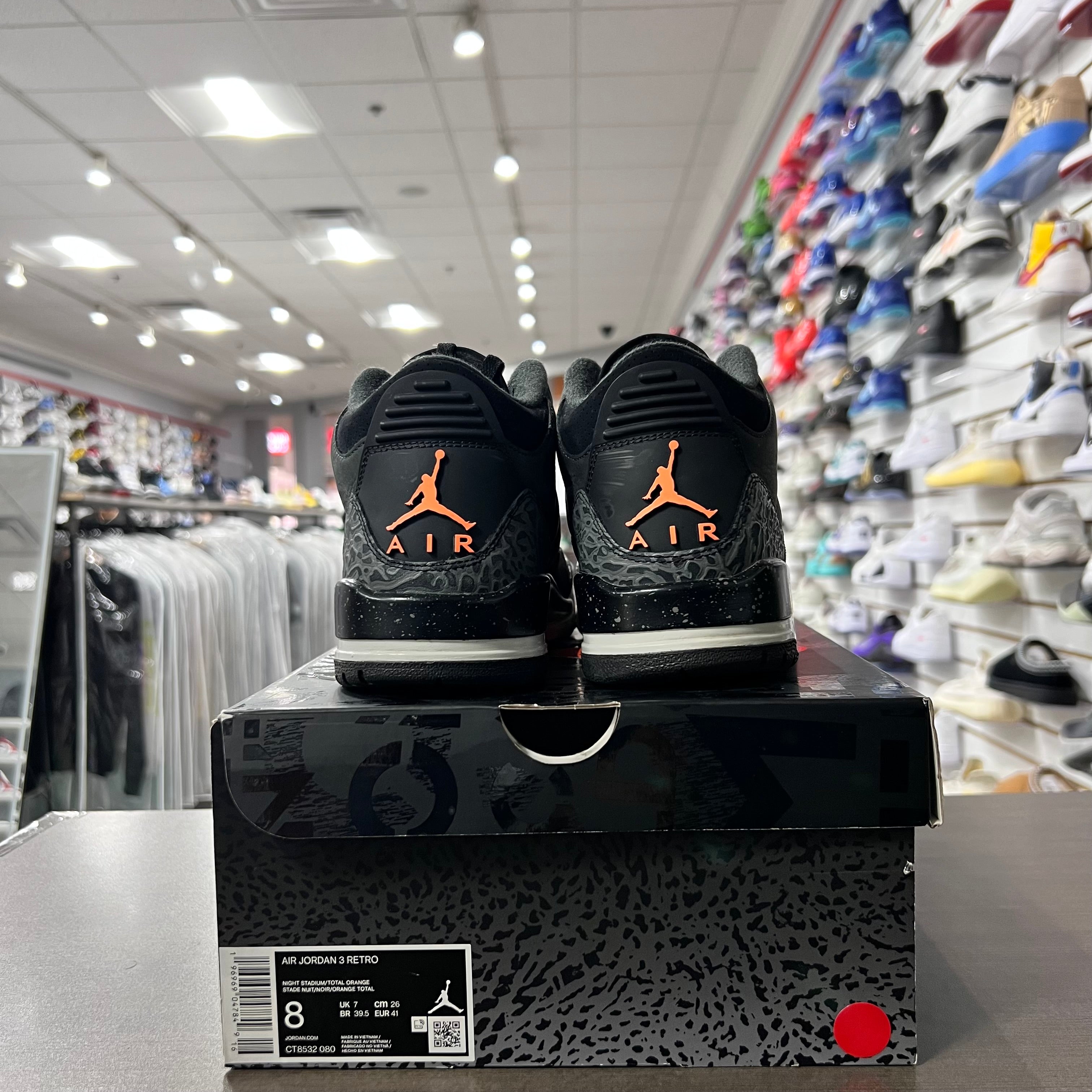 Jordan Retro 3 Mens Fear (Lightly Worn)