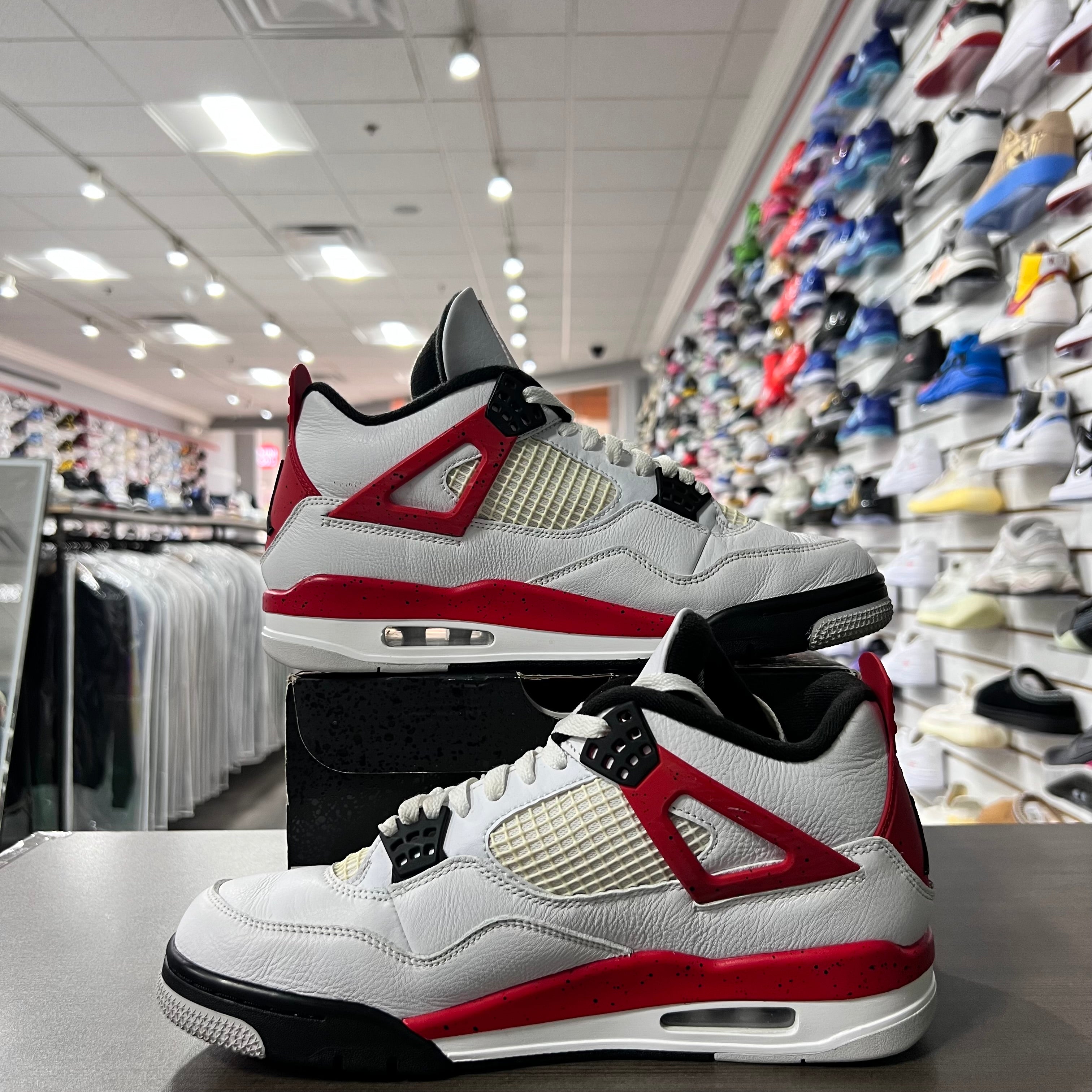 Jordan Retro 4 Mens Red Cement (Lightly Worn)