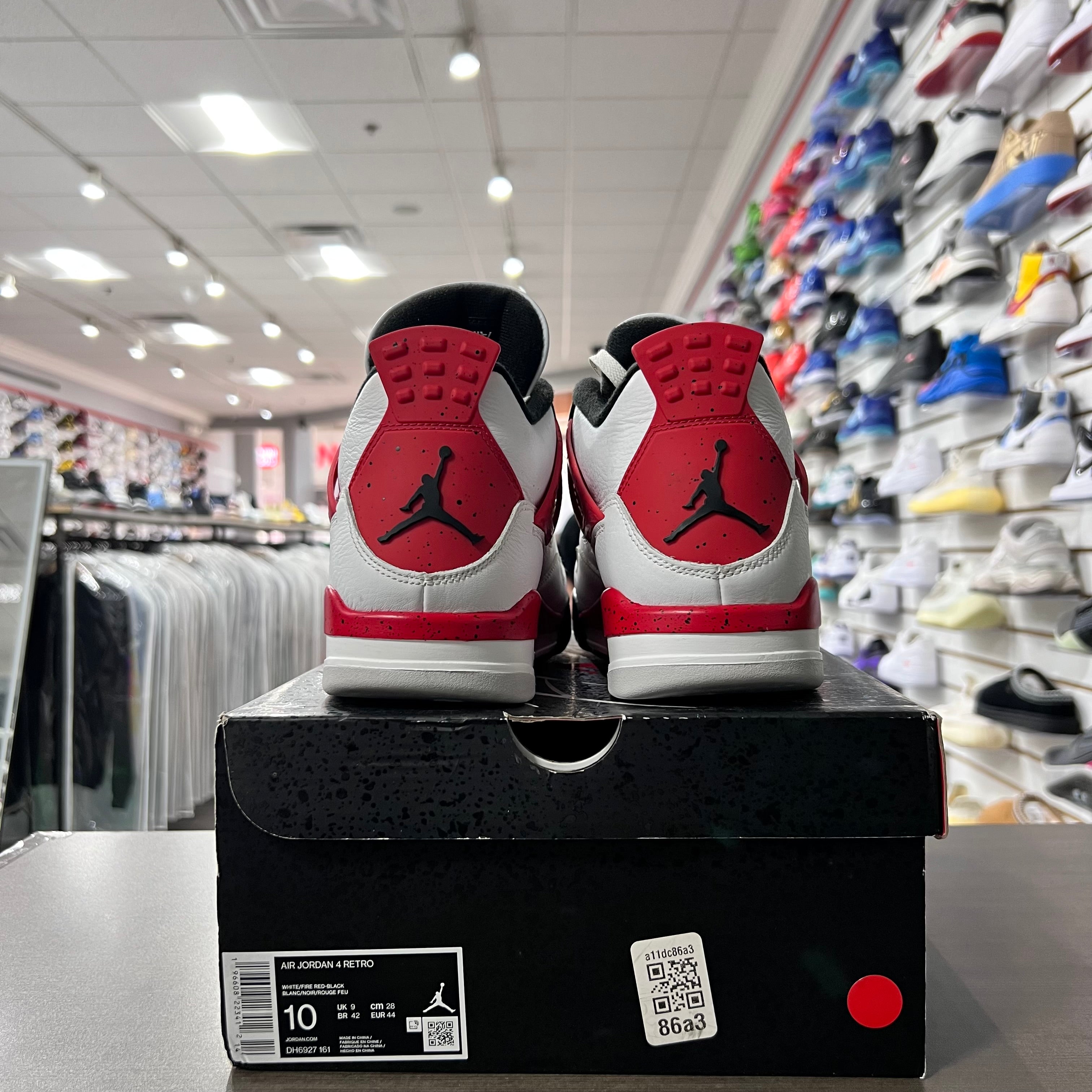 Jordan Retro 4 Mens Red Cement (Lightly Worn)
