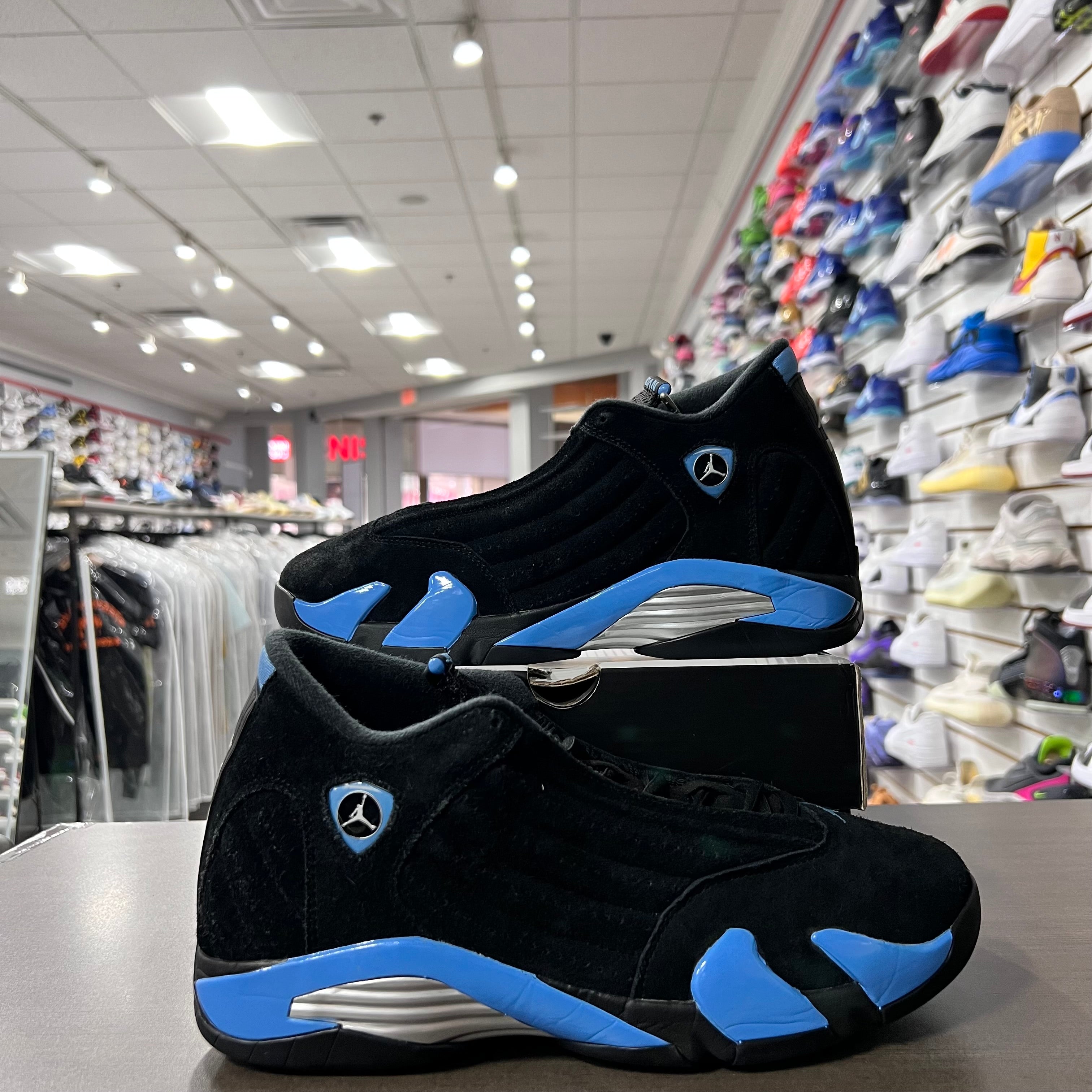 Jordan Retro 14 Mens Black University Blue (Lightly Worn)