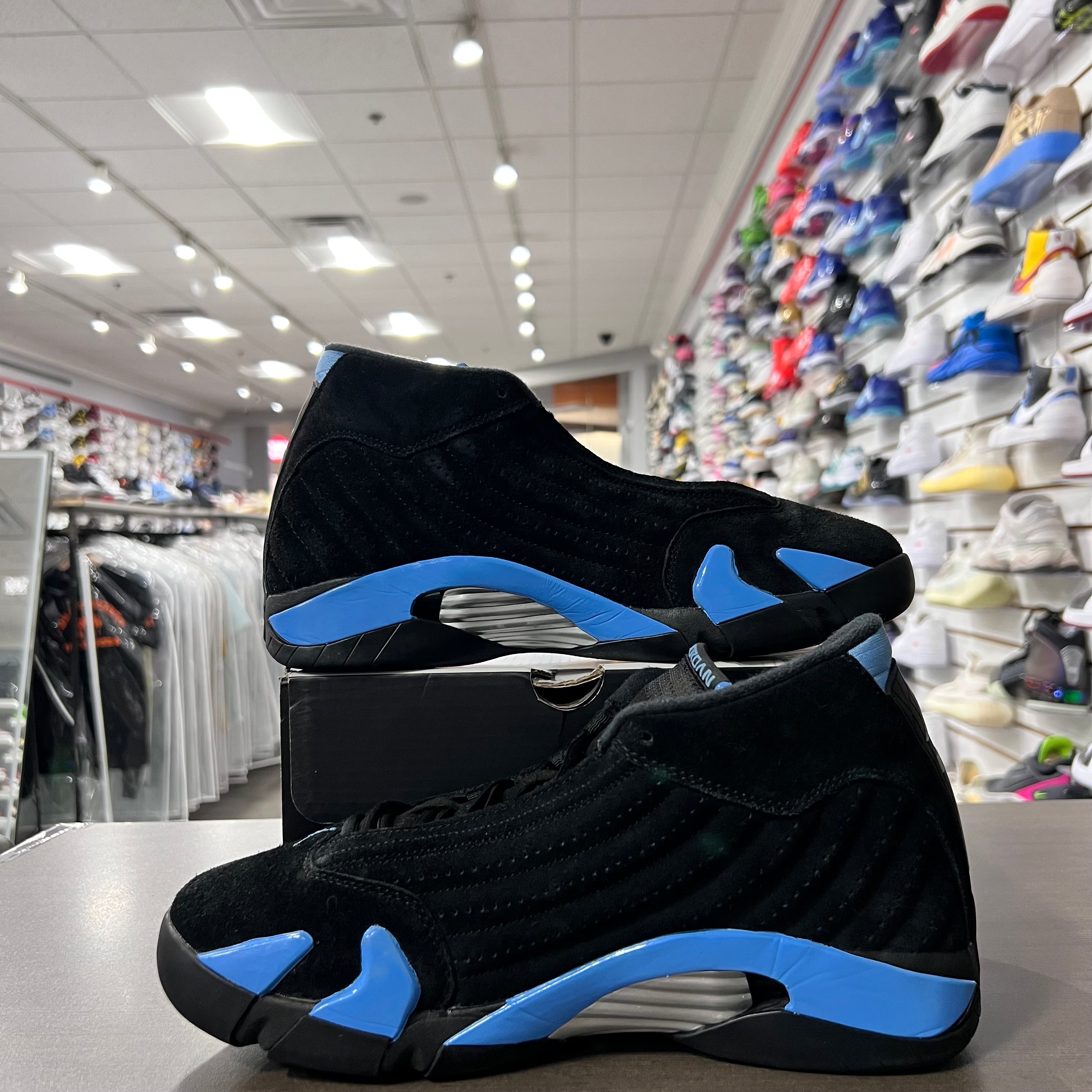 Jordan Retro 14 Mens Black University Blue (Lightly Worn)