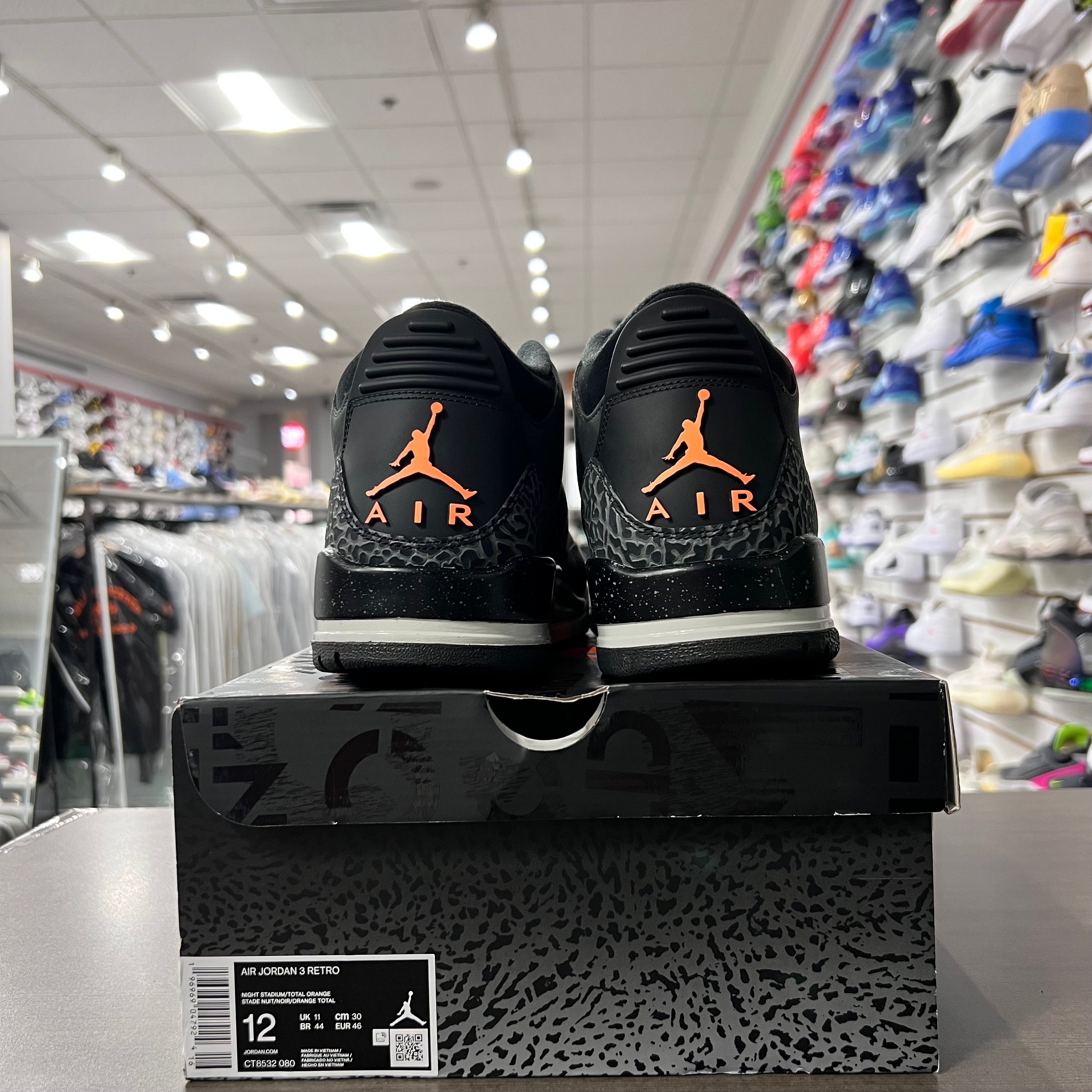 Jordan Retro 3 Mens Fear (Lightly Worn)