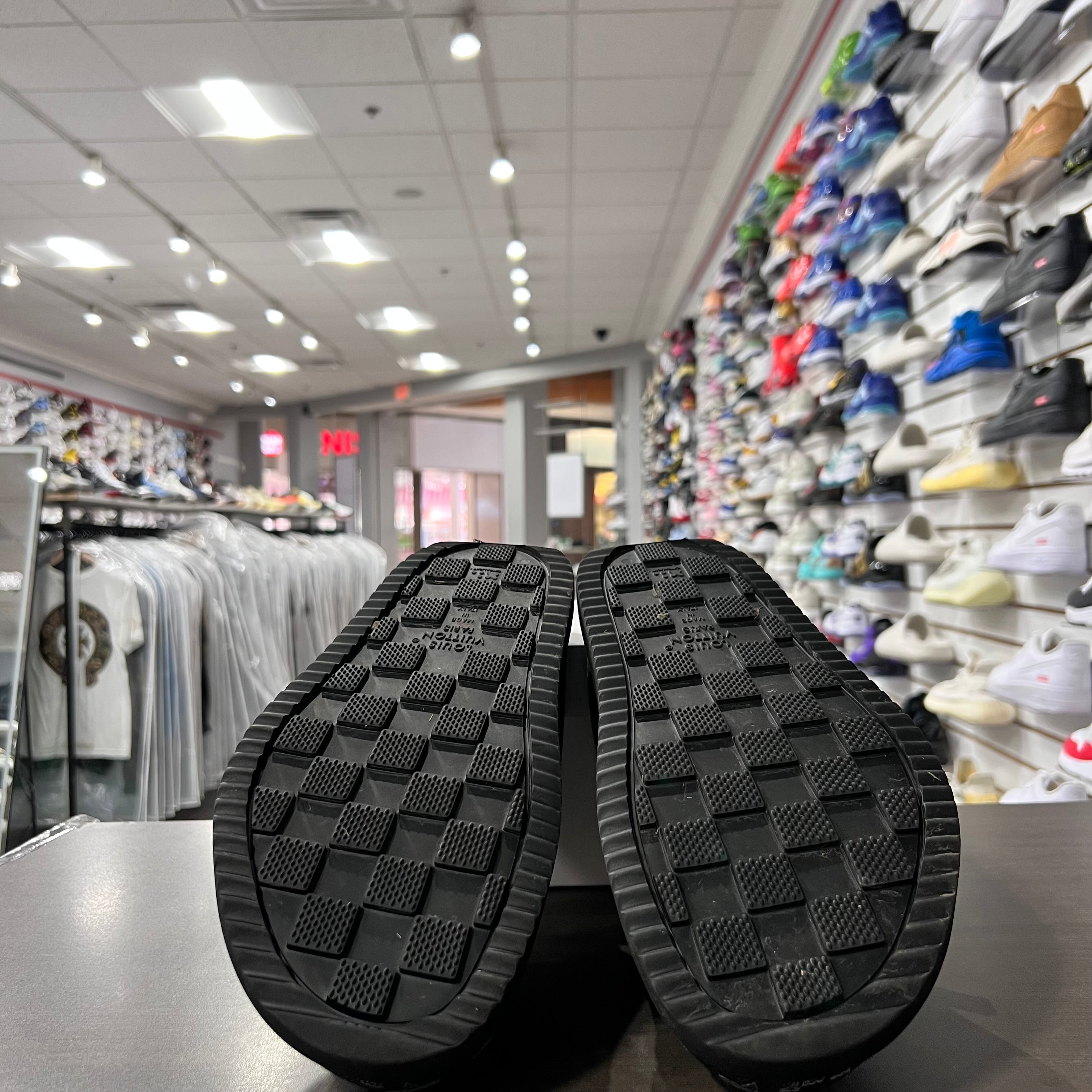 Louis Vuitton Mule Monogram Black (Lightly Worn+Replacement Box)