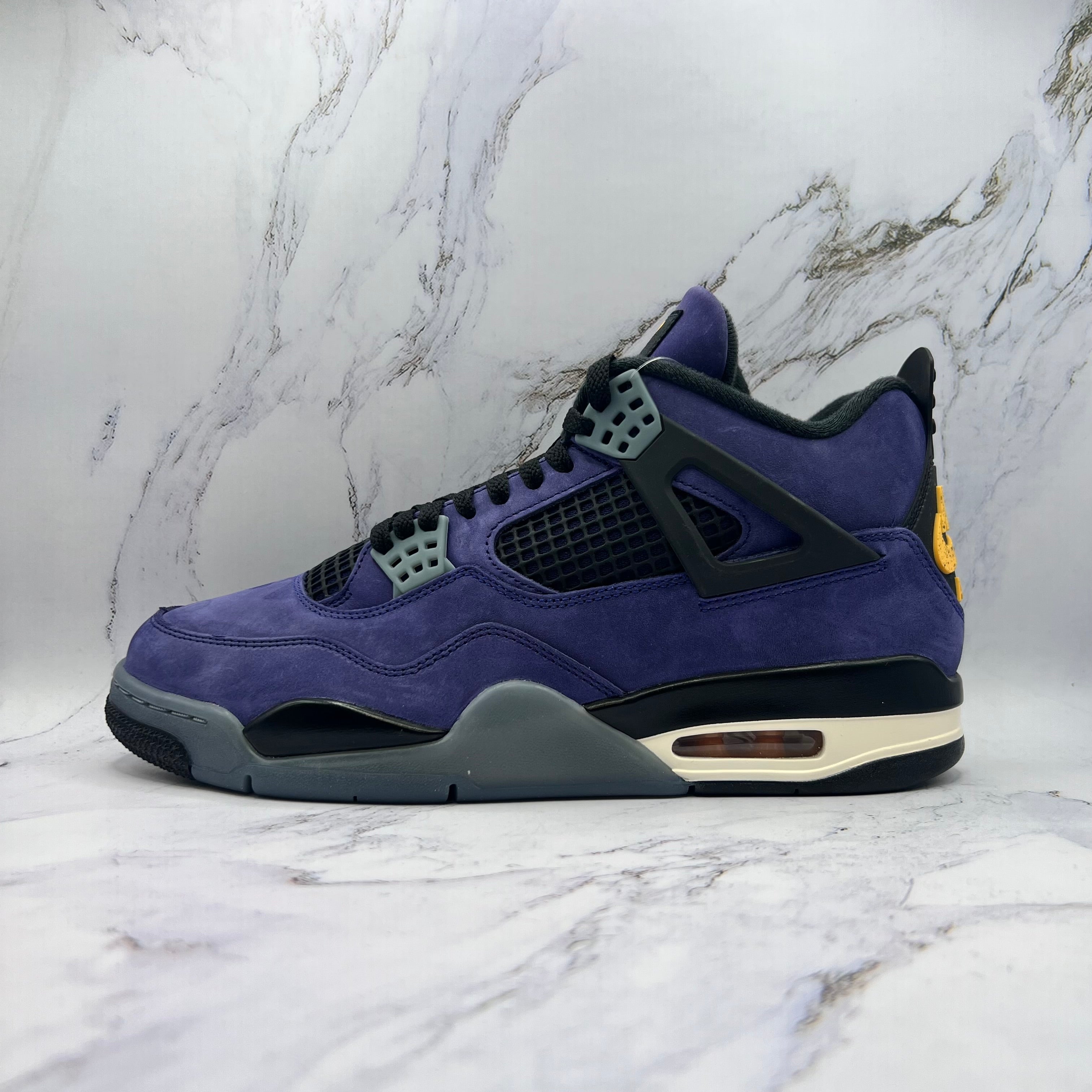 Jordan Retro 4 Mens Lakers