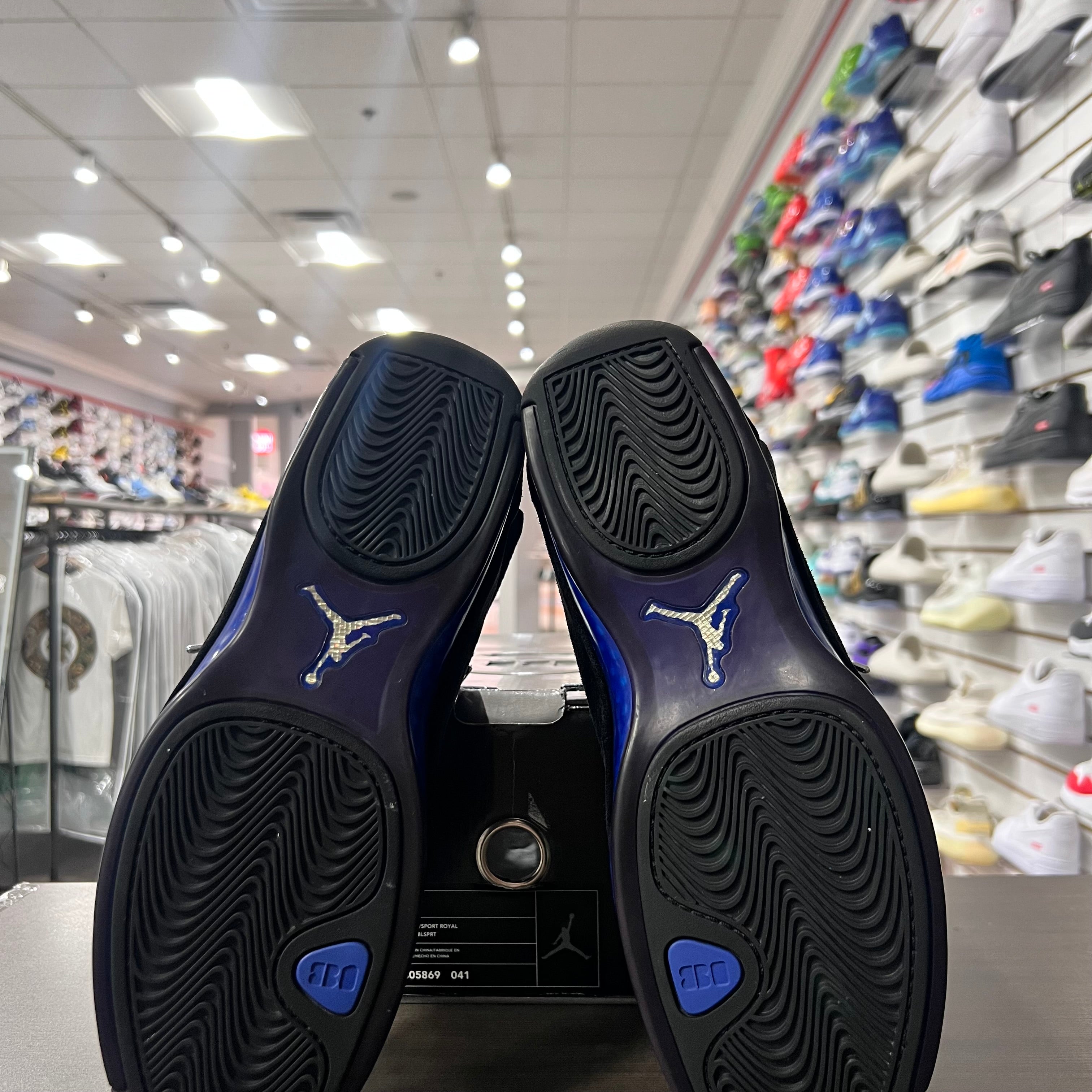 Jordan Retro 18 Black Sport Royal (2018)(Lightly Worn)