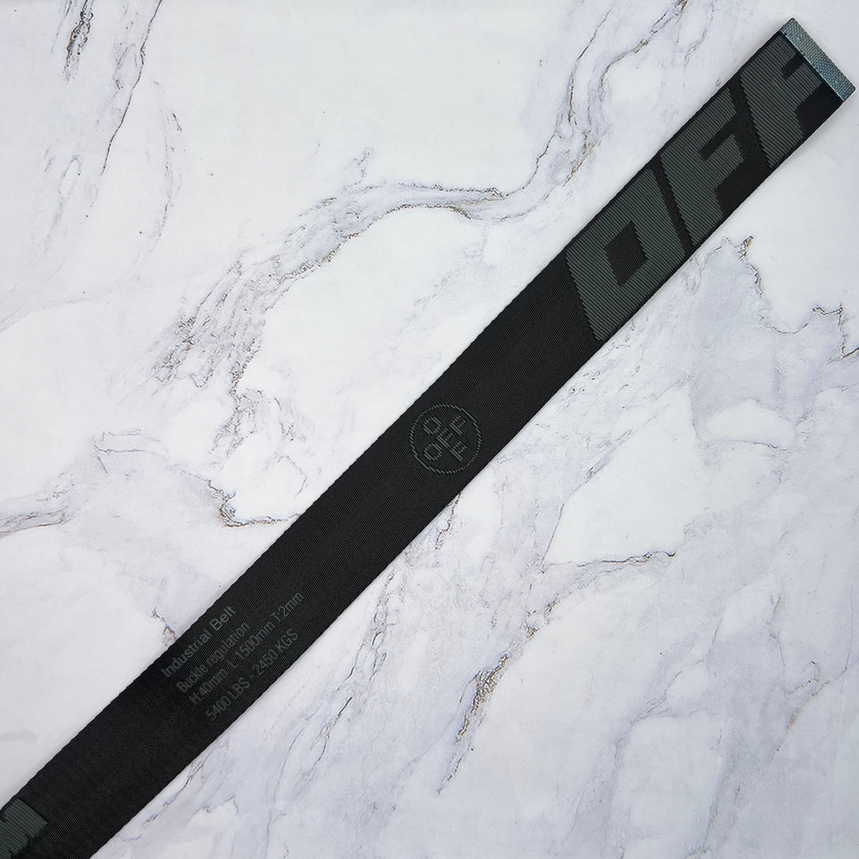 Off White Caution Belt Black (Lightly Worn)