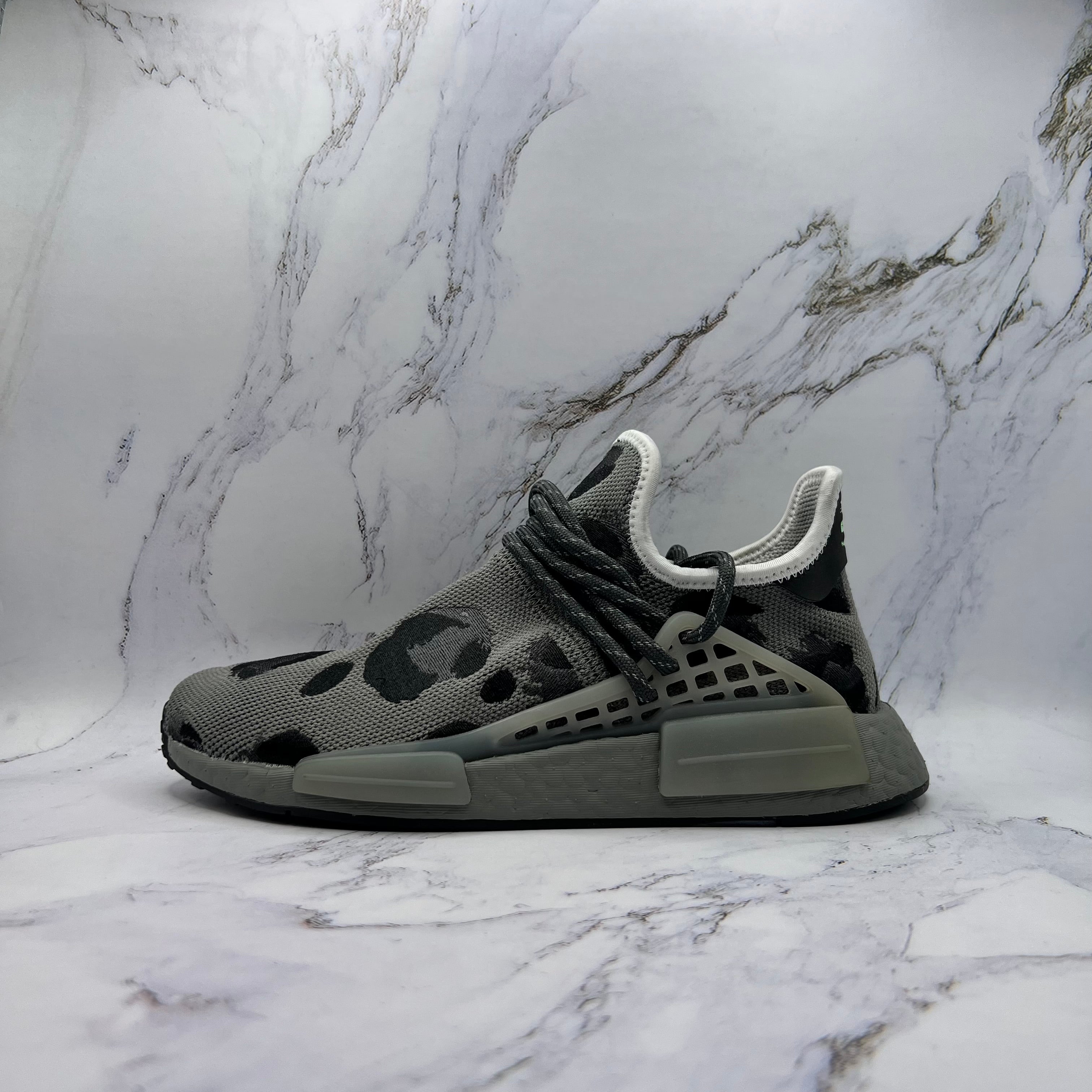 Adidas NMD Hu Pharrell Animal Print Ash Grey (Replacement Box)