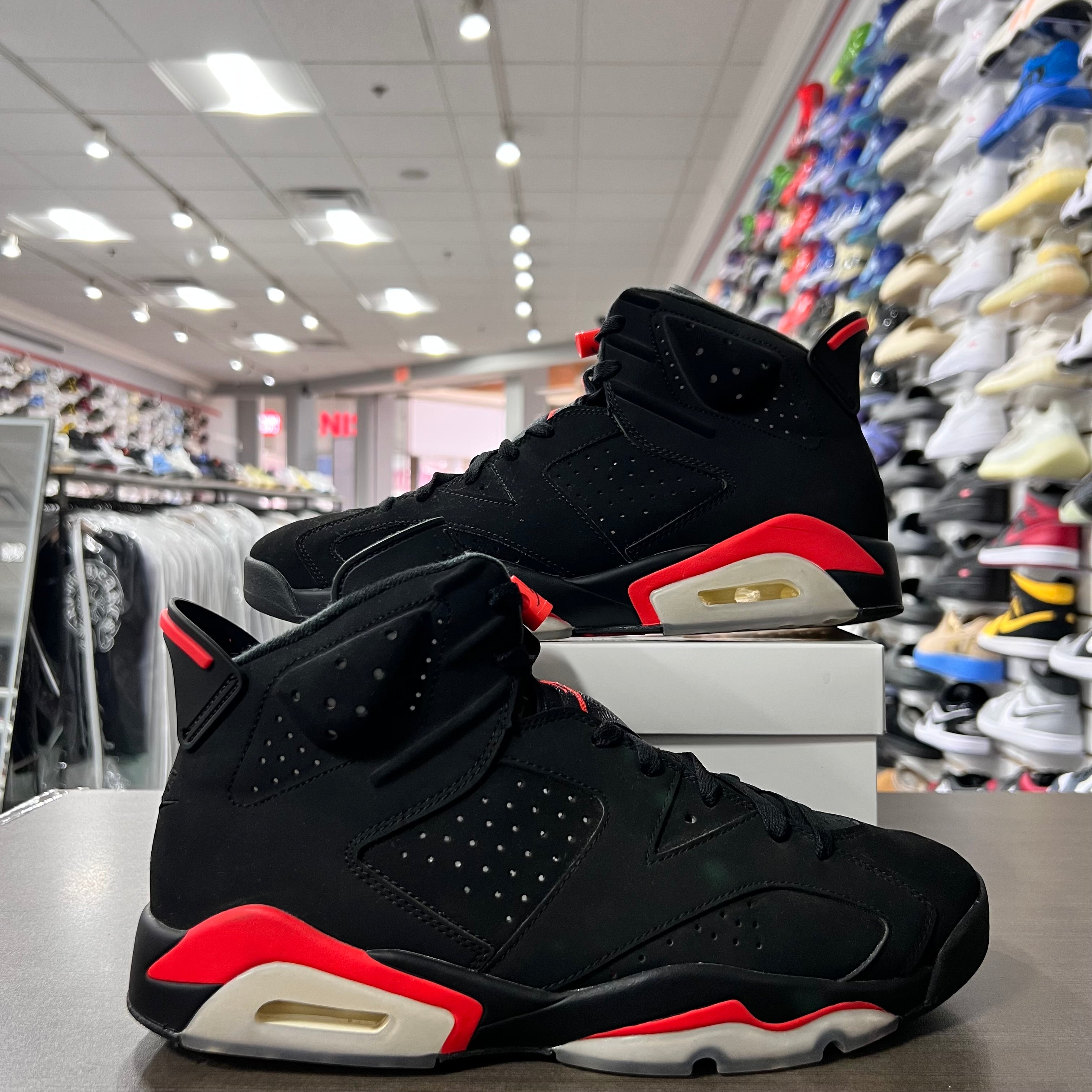 Jordan Retro 6 Mens Black Infrared (2019)(Lightly Worn+Replacement Box)