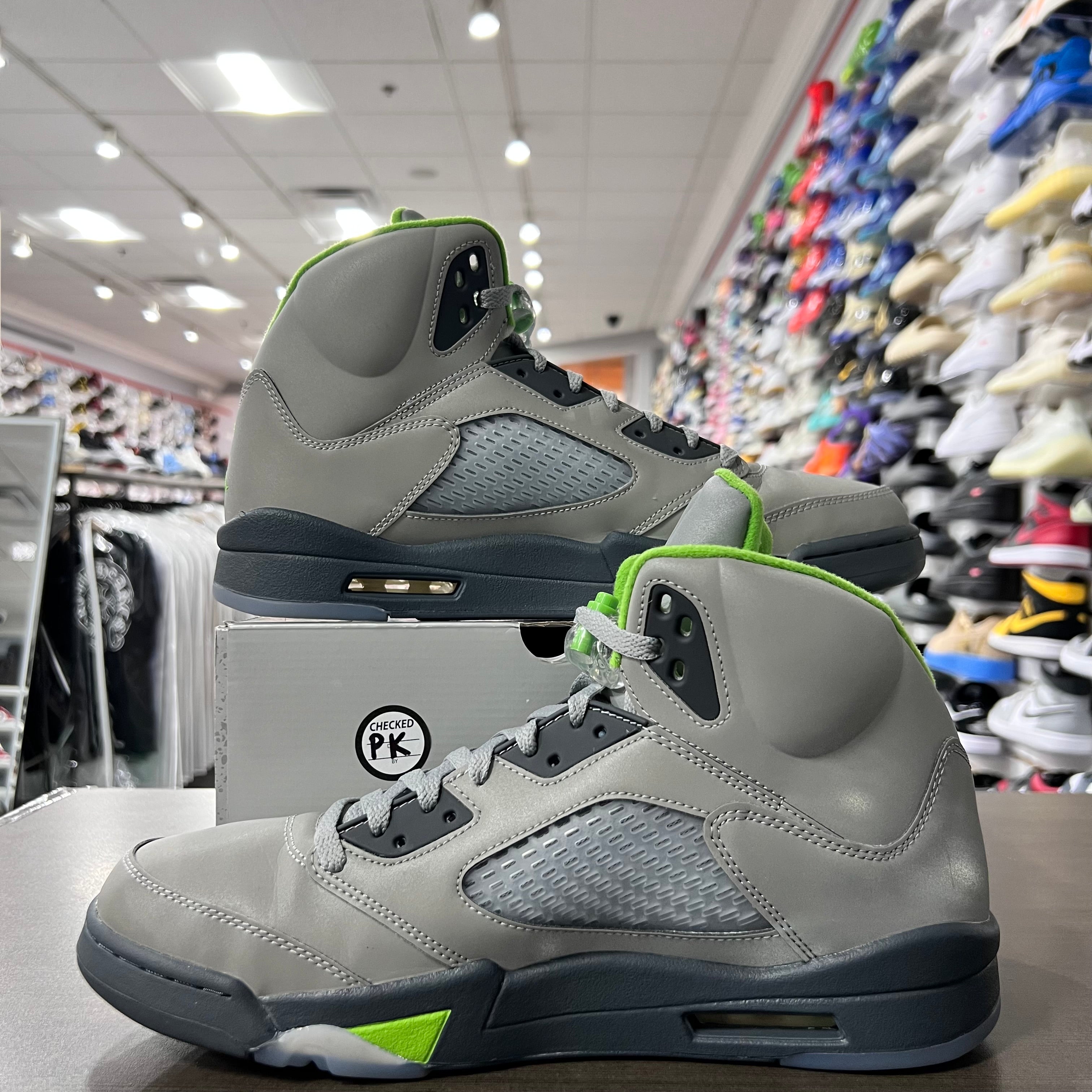 Jordan Retro 5 Mens Green Bean (Lightly Worn)
